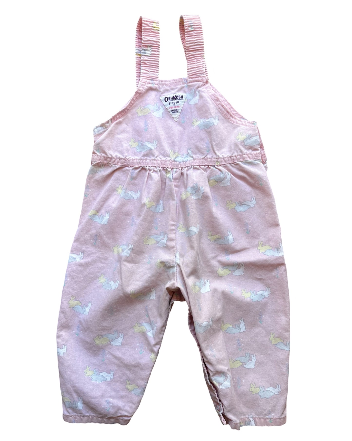 Vintage Oshkosh bunny print cotton dungarees