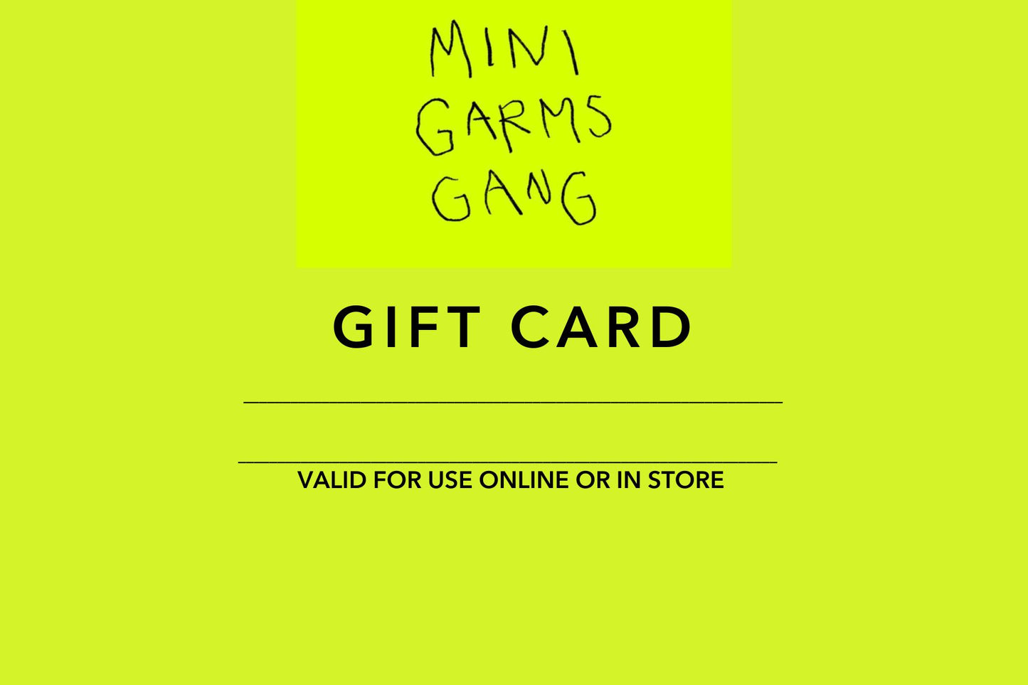 Gift card