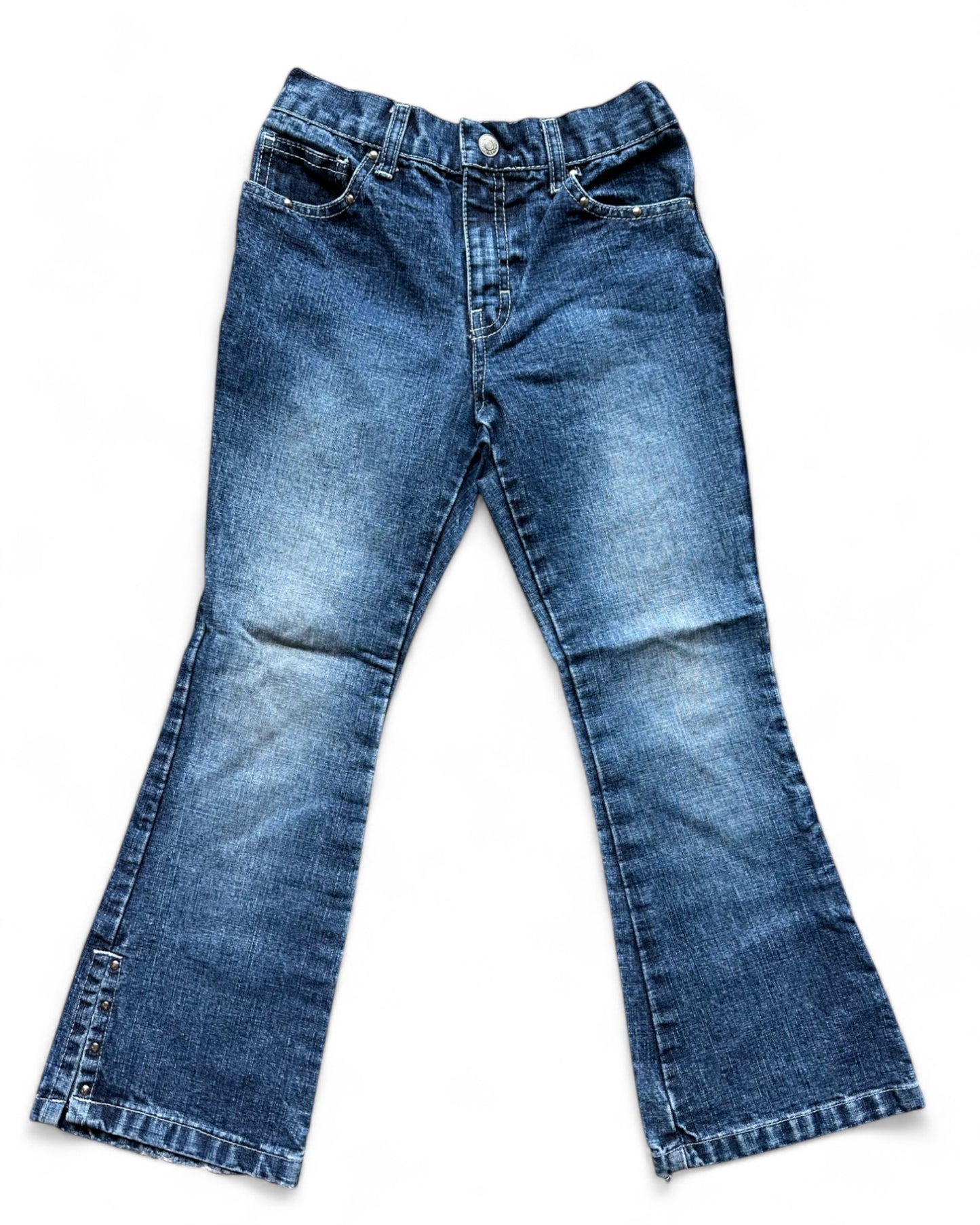 Jordache 90s mid wash studded jeans (5-6yrs)
