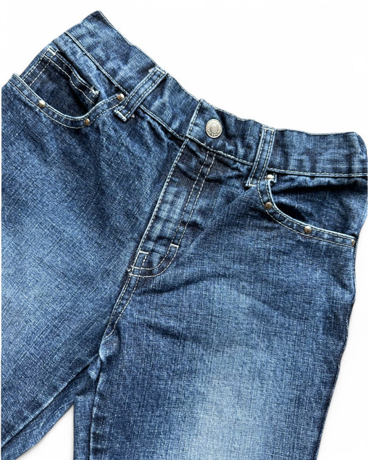 Jordache 90s mid wash studded jeans (5-6yrs)