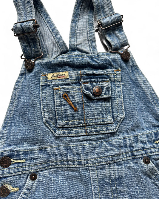 Levi's vintage short light wash denim dungarees (18mths)