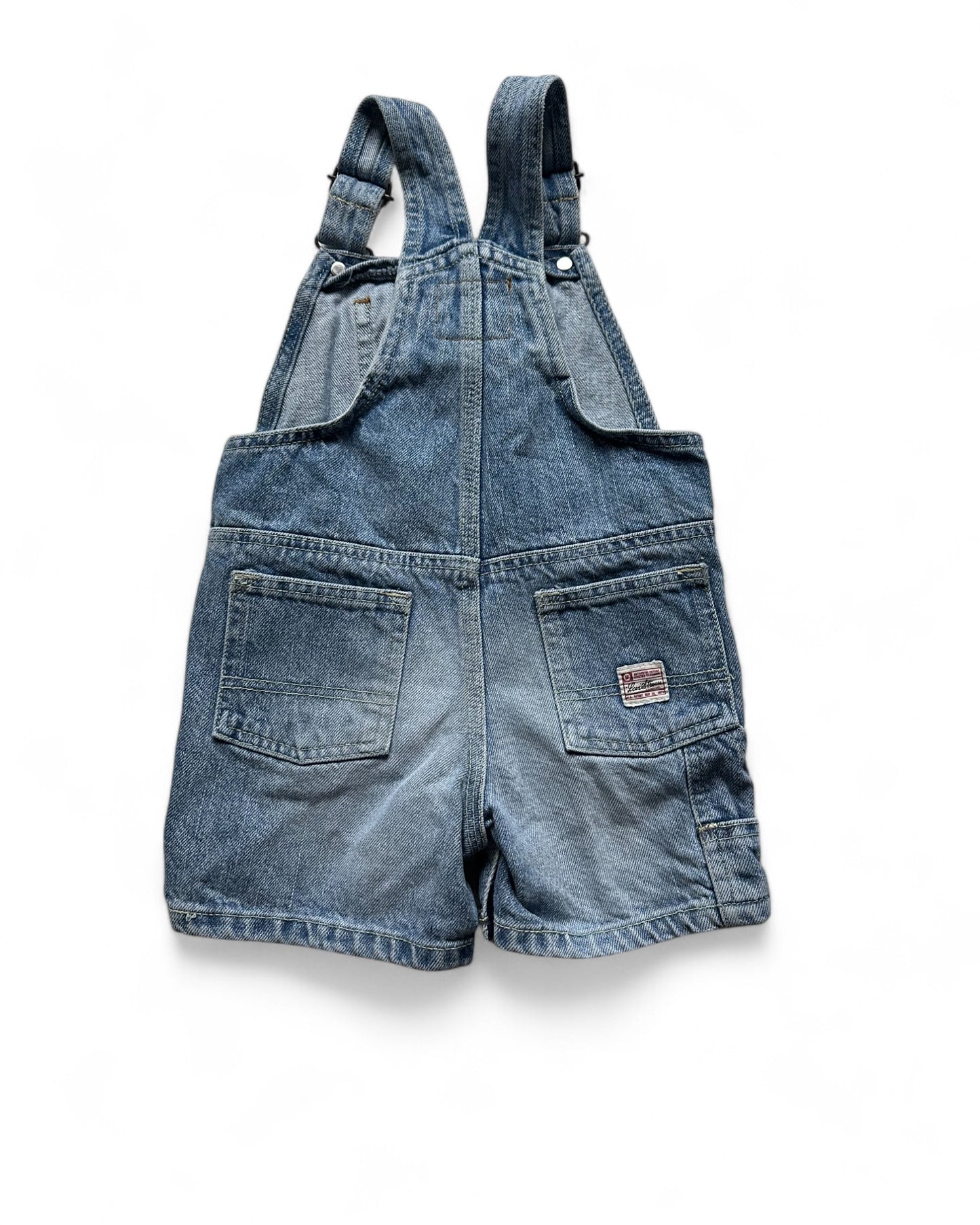 Levi's vintage short light wash denim dungarees (18mths)