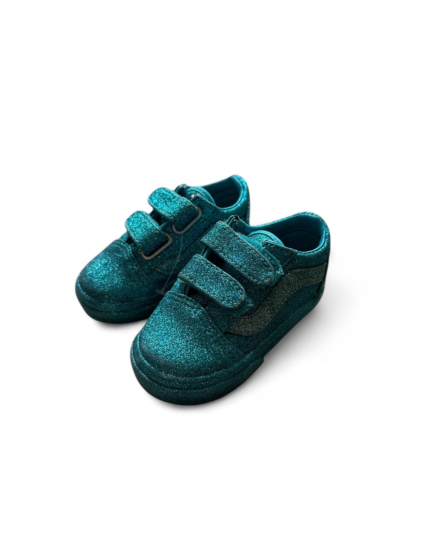 Vans x Opening Ceremony Old Skool V toddler trainers in blue glitter (UK3/5/EU19)