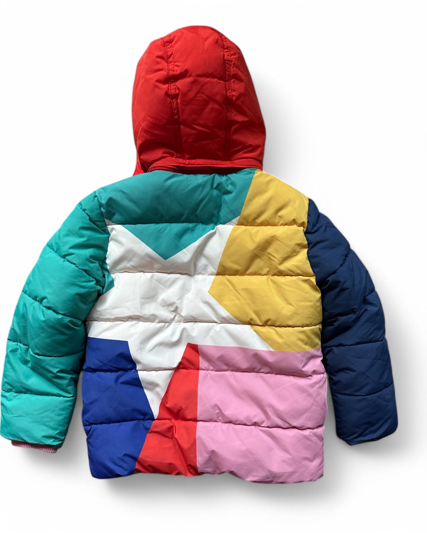 Mini Boden shower resistant padded multicoloured jacket (6-7yrs)