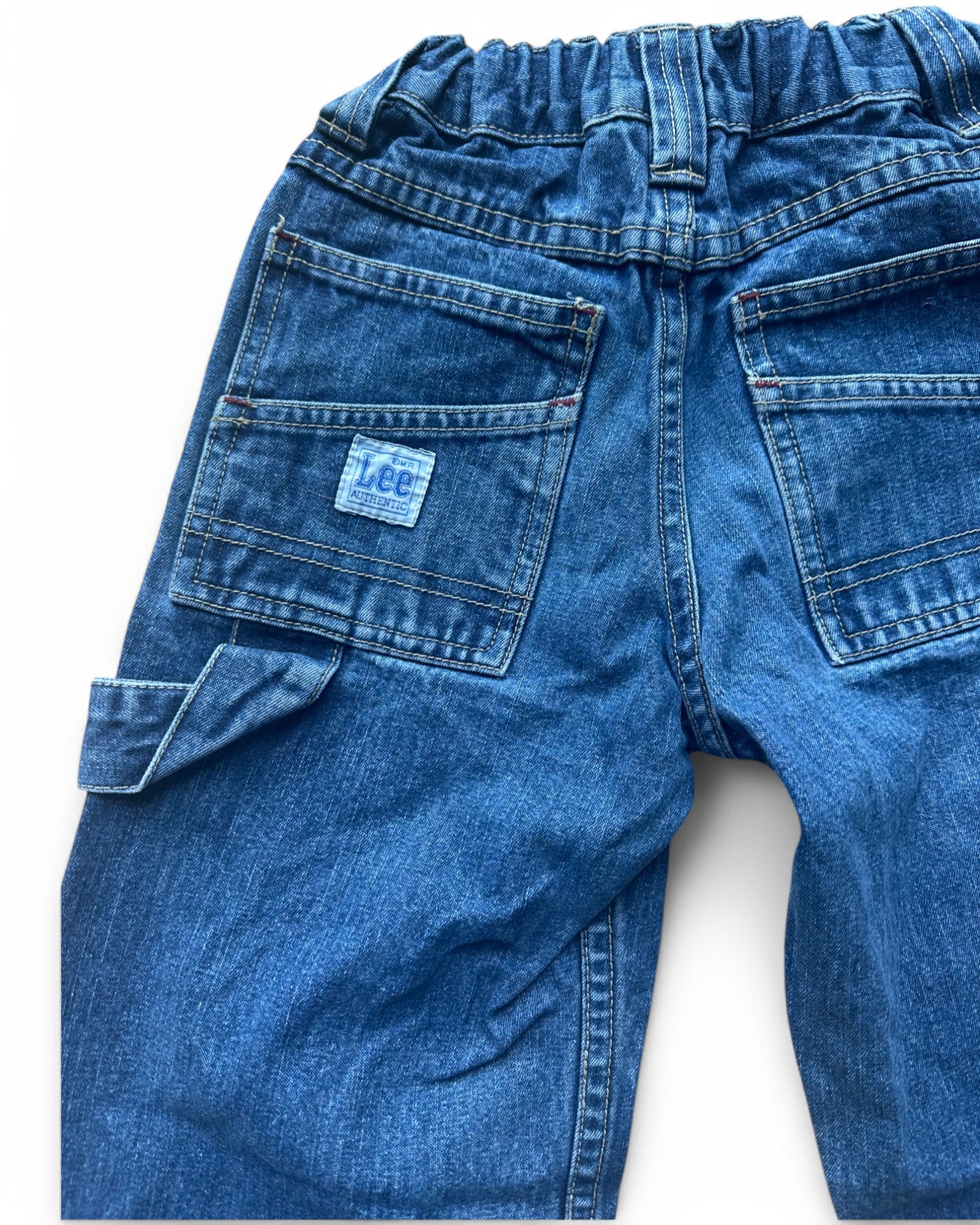 Lee vintage 90s mid wash carpenter kids jeans