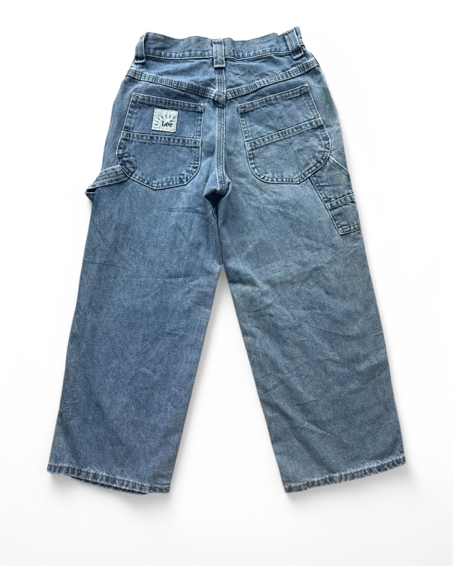 Lee vintage 90s light wash carpenter kids jeans