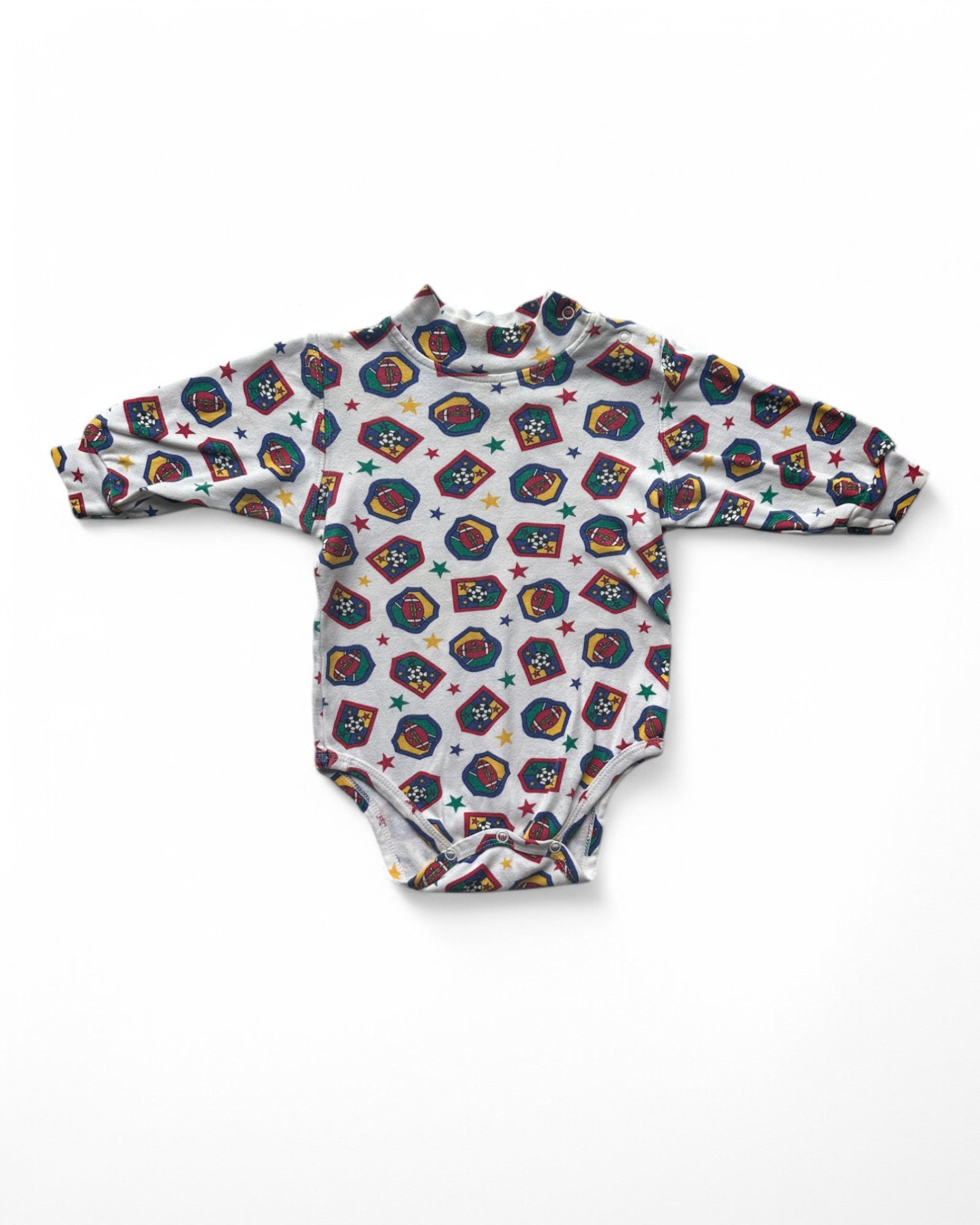 West Coast baby american football printed onesie