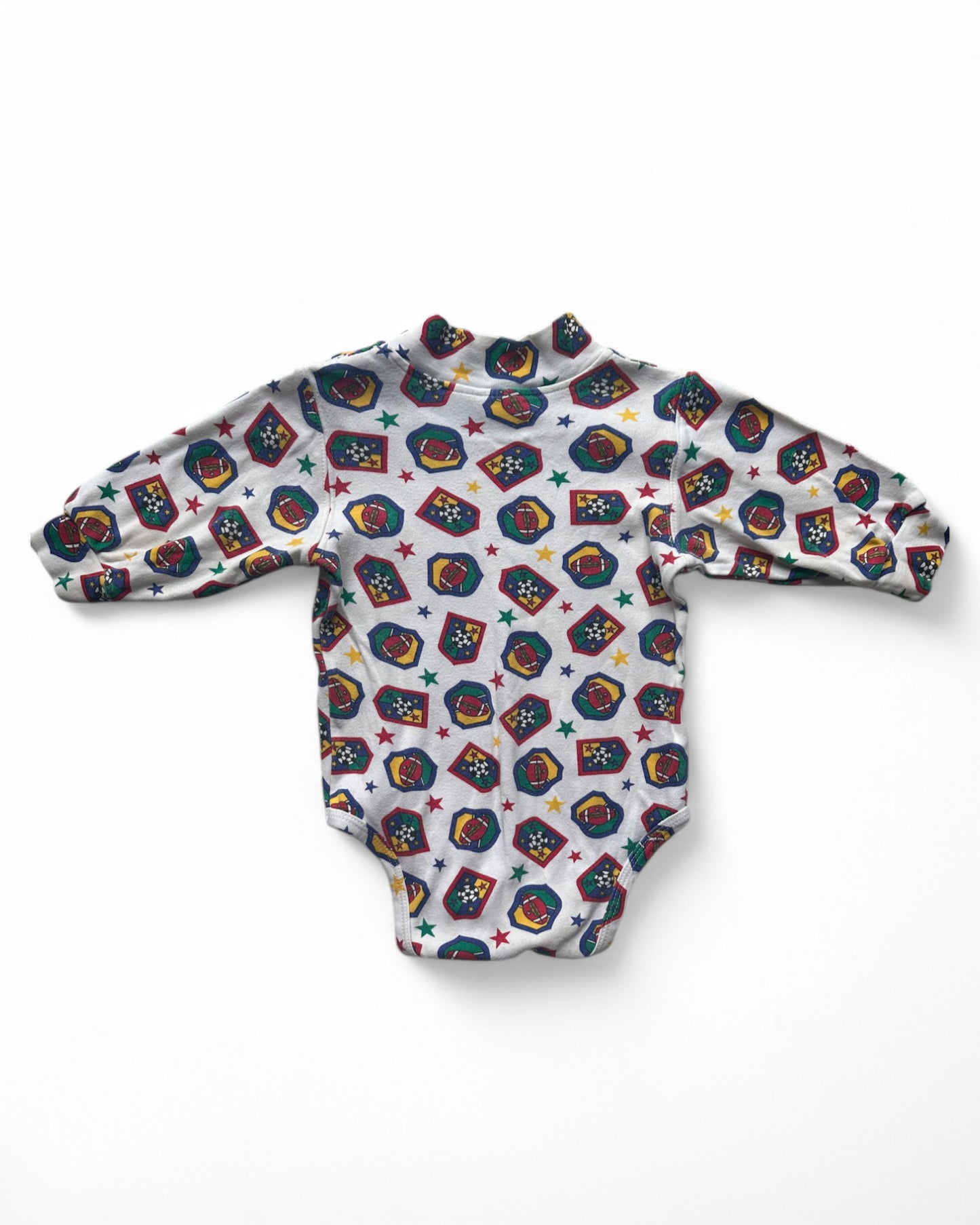 West Coast baby american football printed onesie