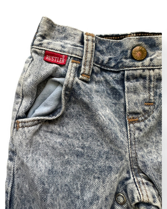 Rustler by Wrangler acid wash vintage baby jeans