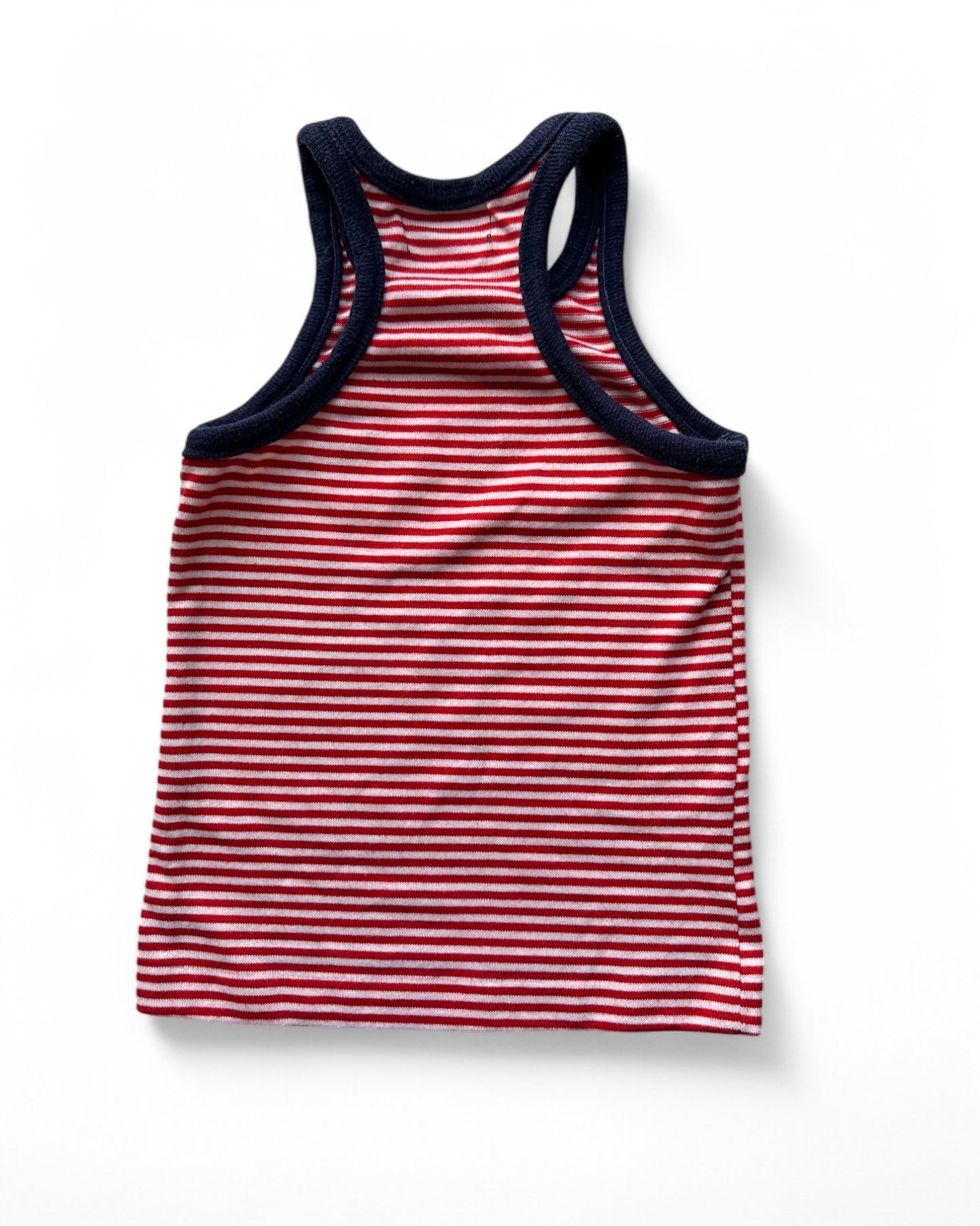 Healthtex vintage red and white striped track vest