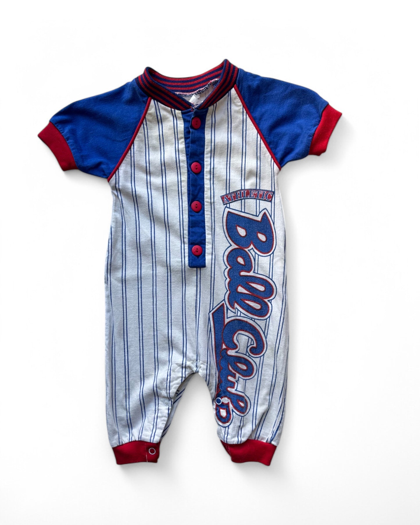 Vintage 80's american baseball jersey onesie