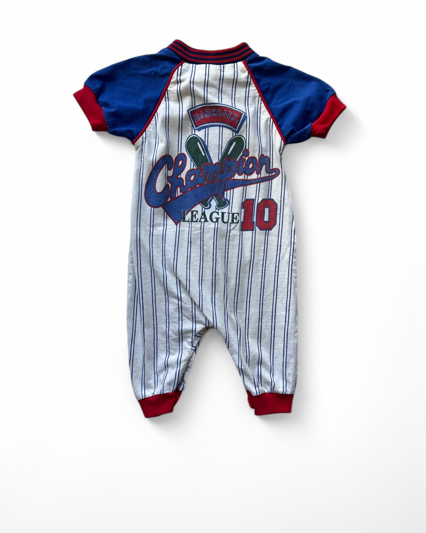 Vintage 80's american baseball jersey onesie