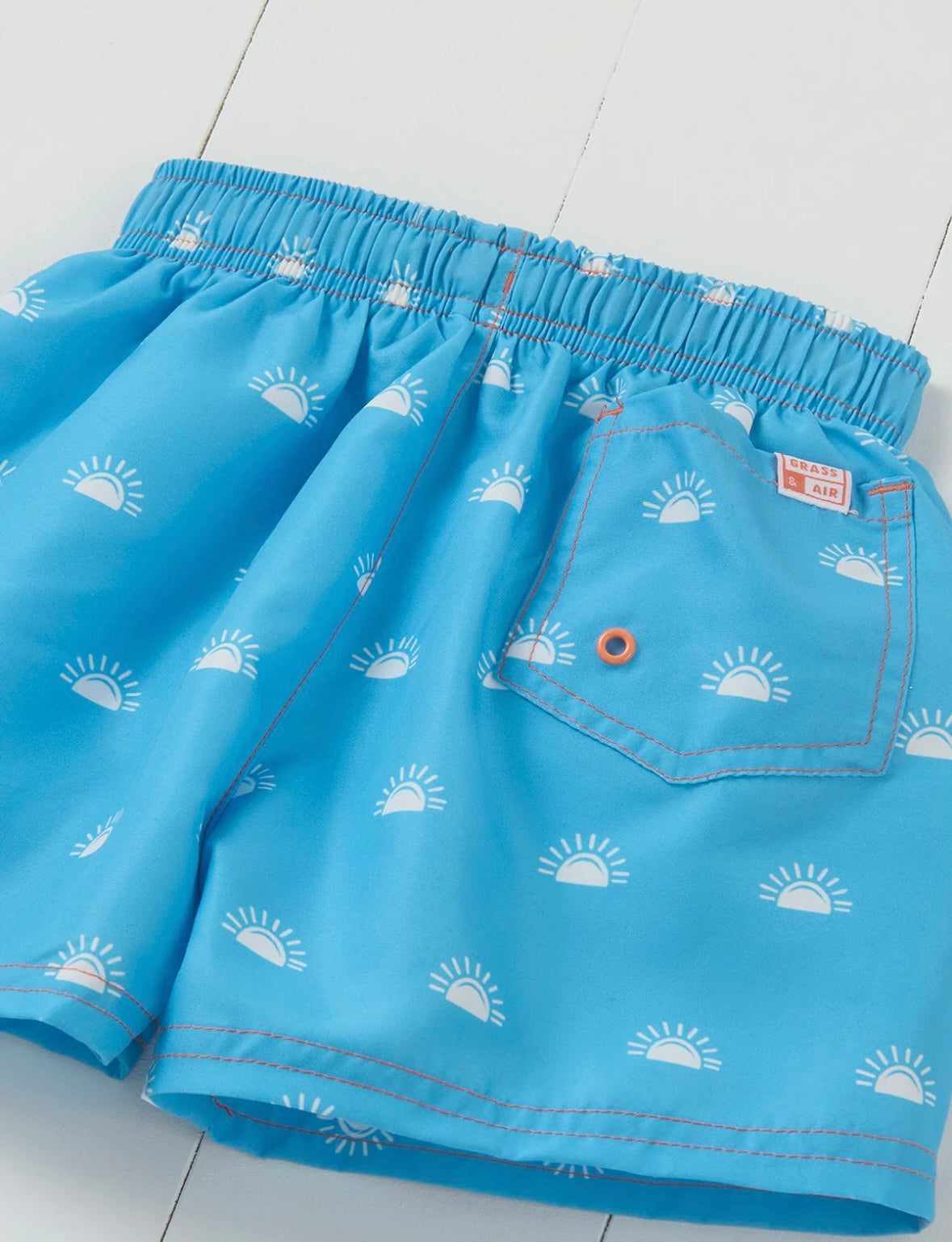 Grass & Air sun print swim shorts