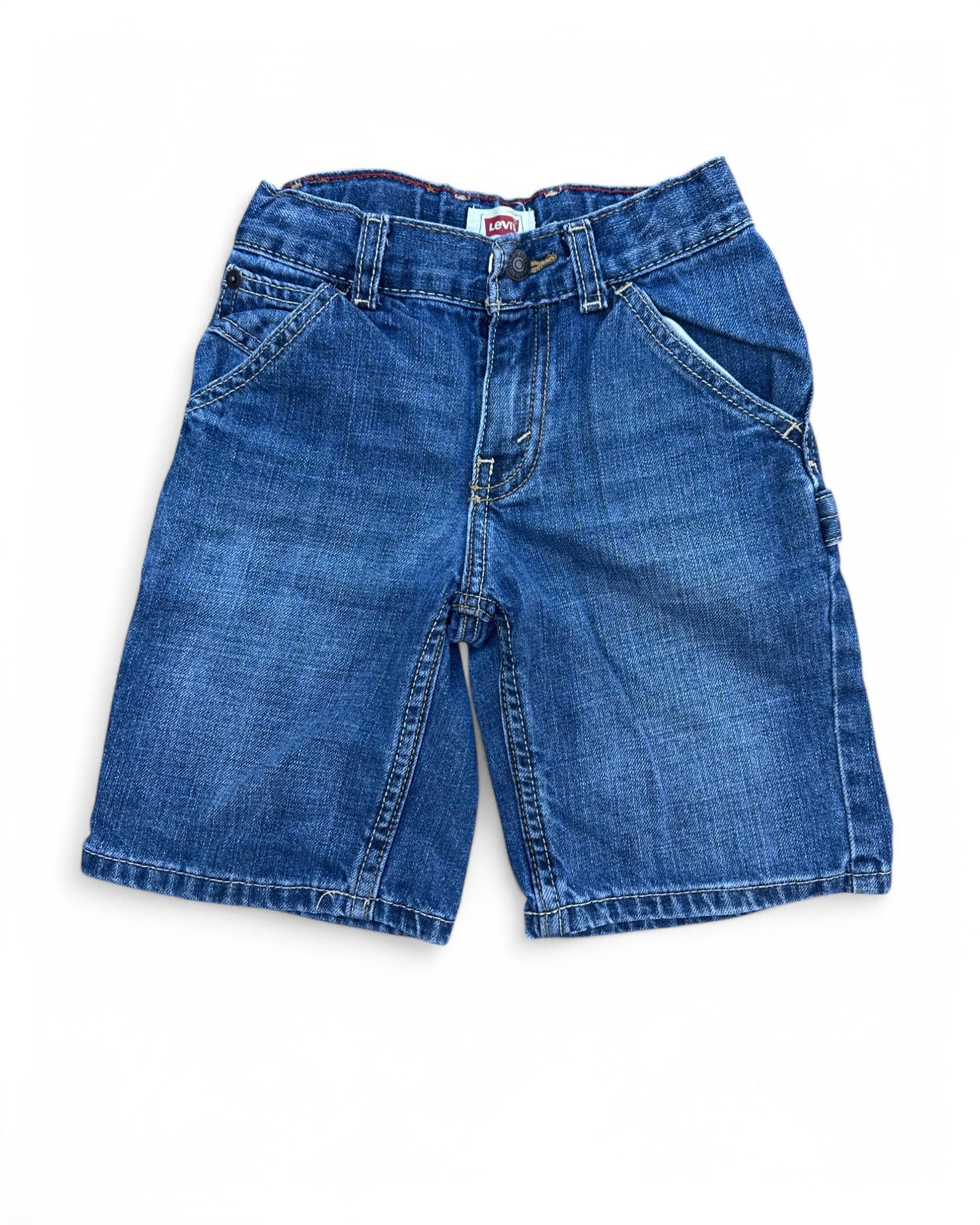 Vintage 90's Levi's kids denim carpenter shorts