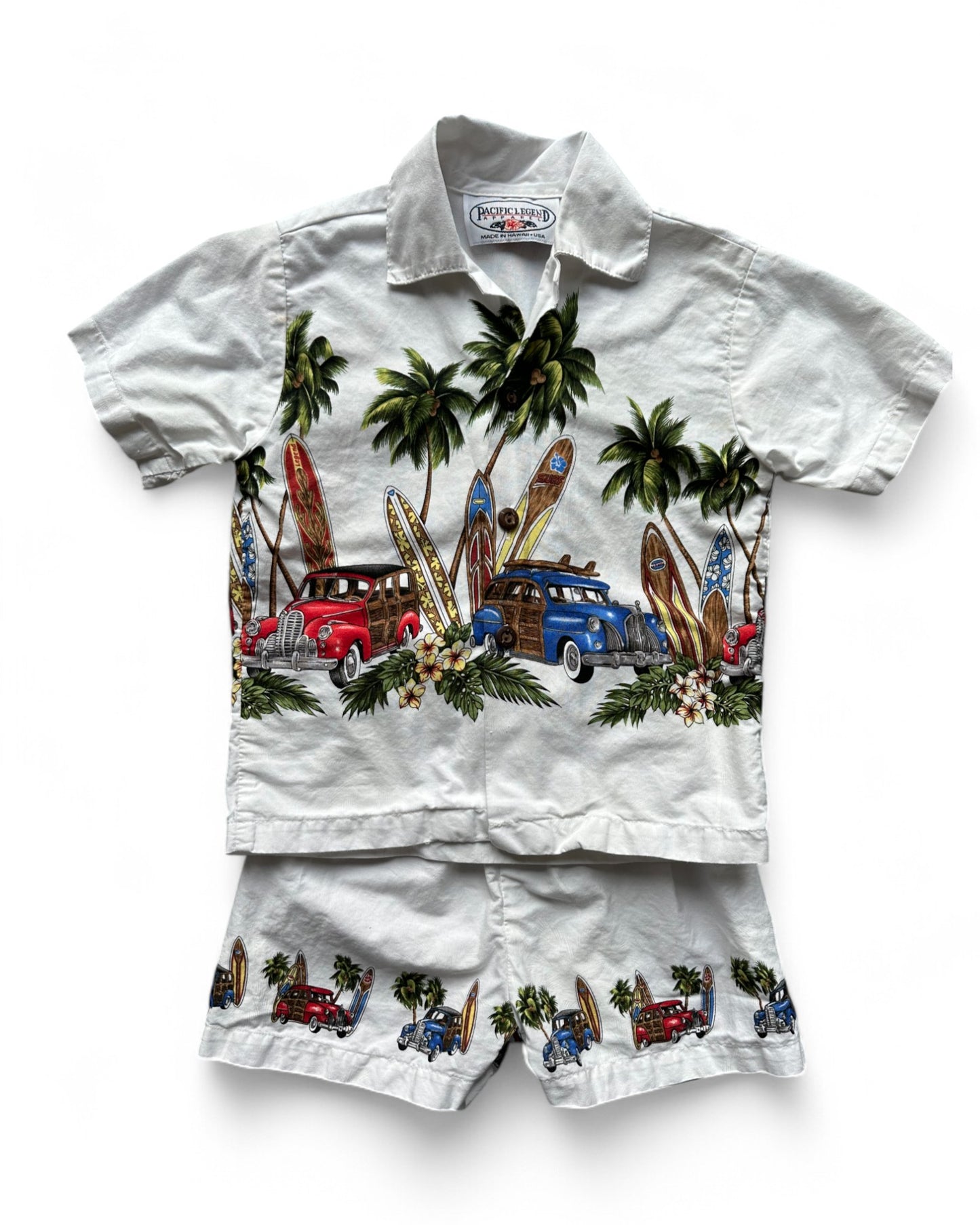 Pacific Legend Hawaiian print 2 piece set