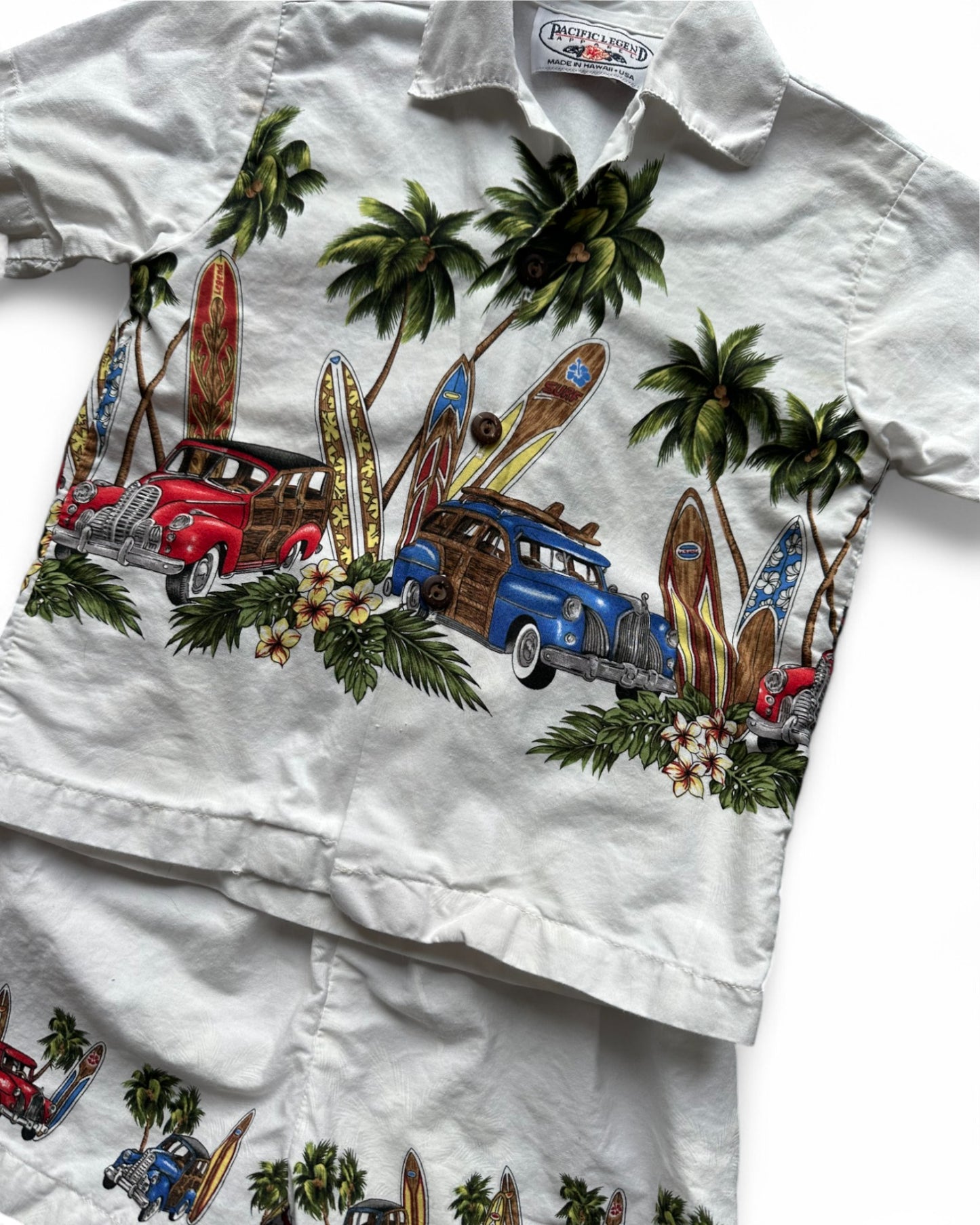 Pacific Legend Hawaiian print 2 piece set