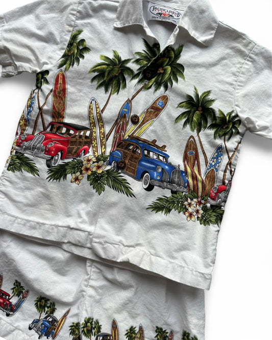 Pacific Legend Hawaiian print 2 piece set