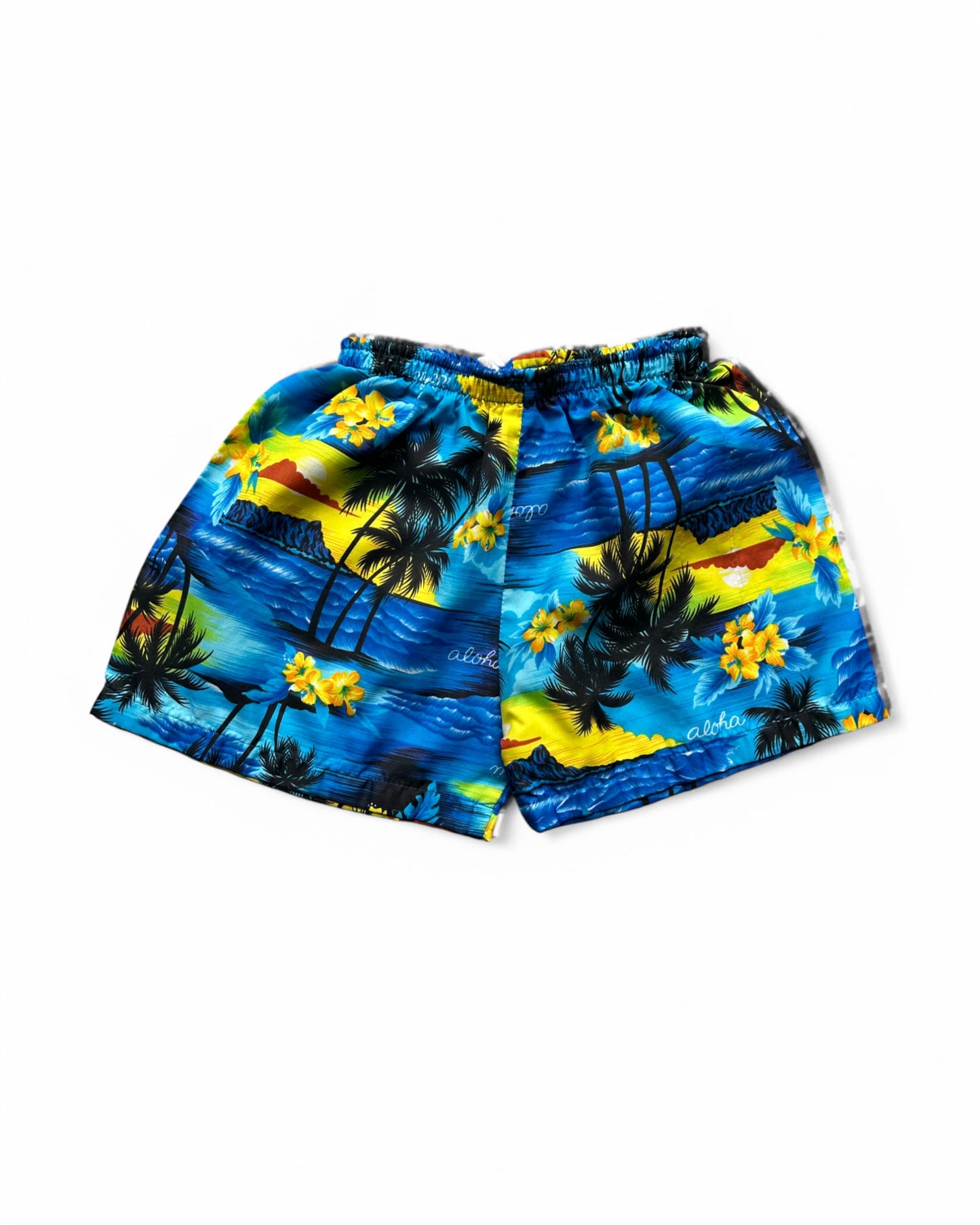Vintage Hawaiian printed kids shorts