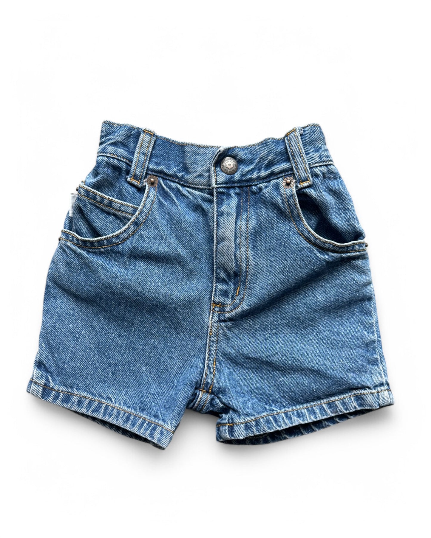 Vintage 90's Sprockets denim toddler shorts