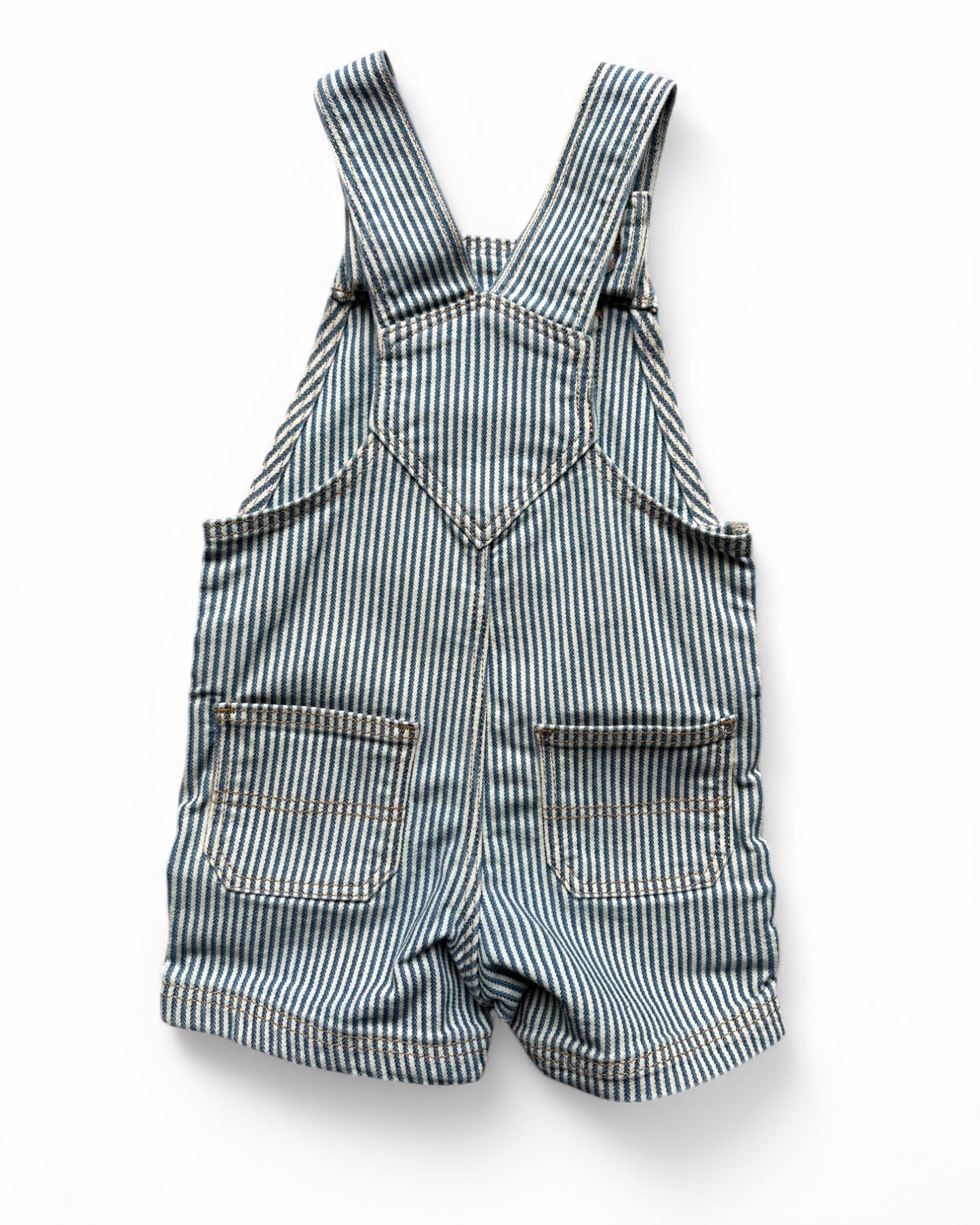 Vintage Old Navy striped short toddler dungarees