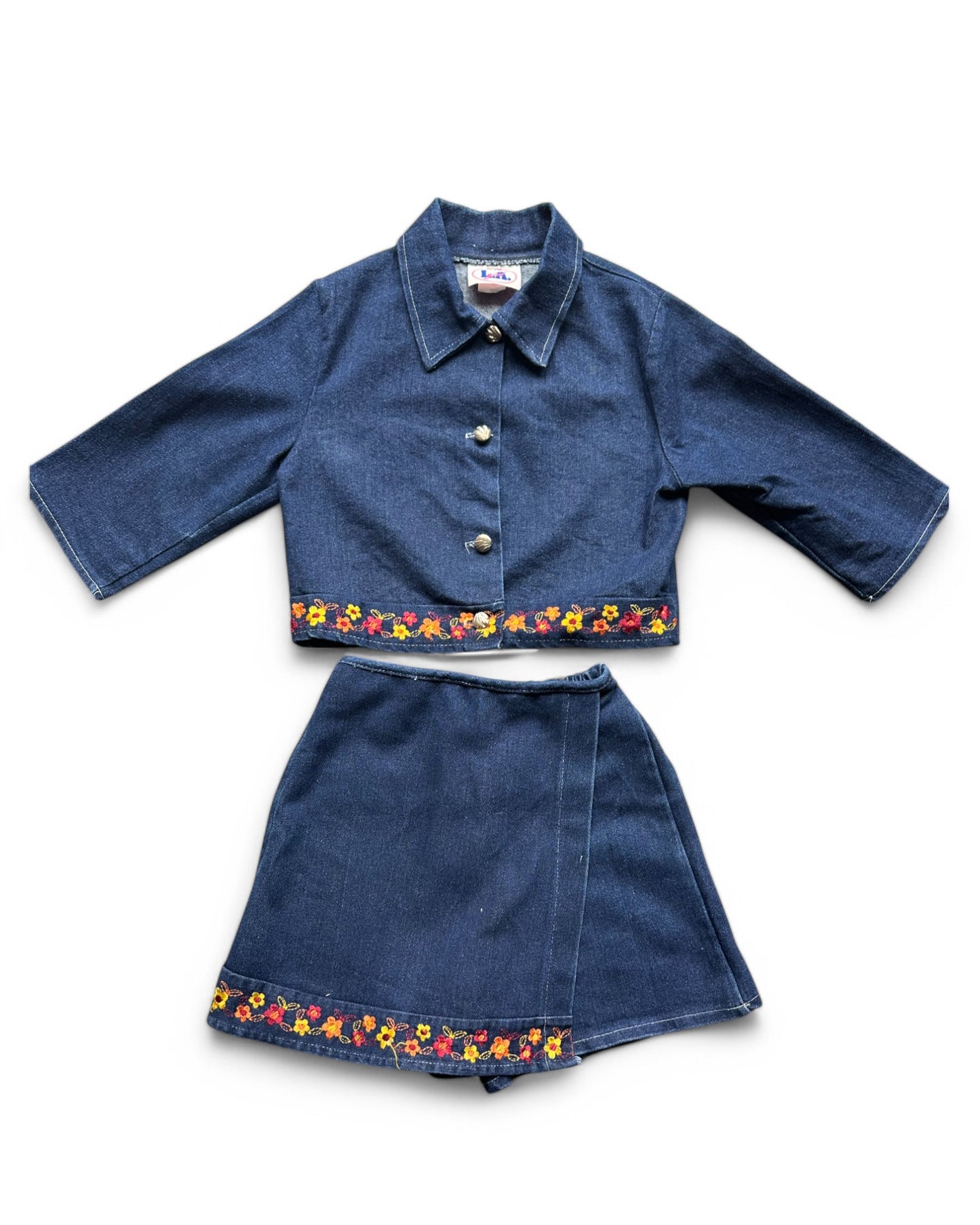 Vintage L.A Girl denim kids 2 piece