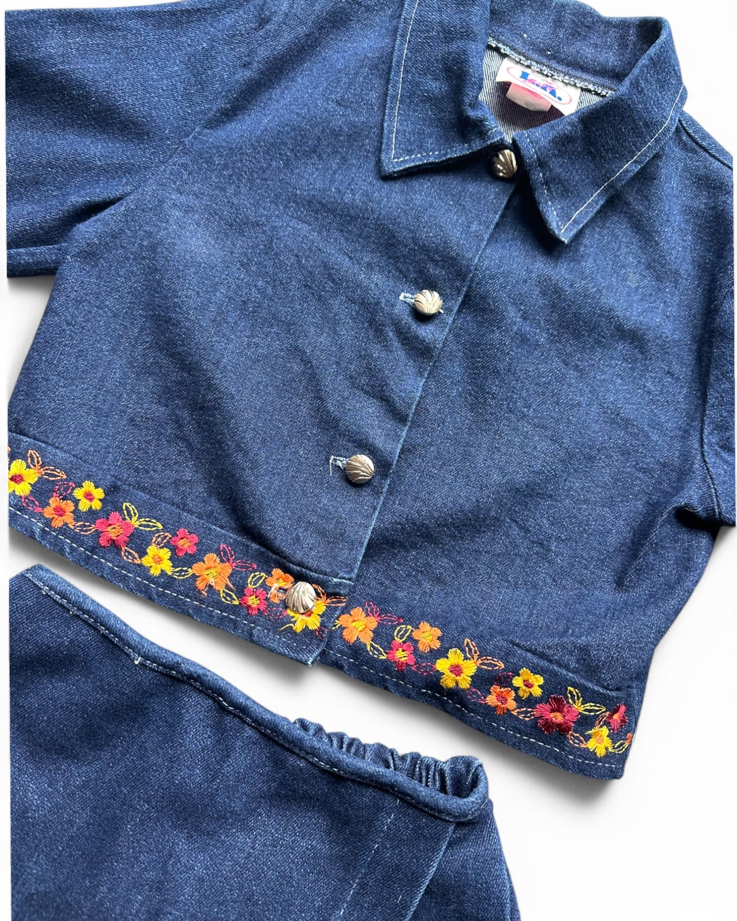 Vintage L.A Girl denim kids 2 piece