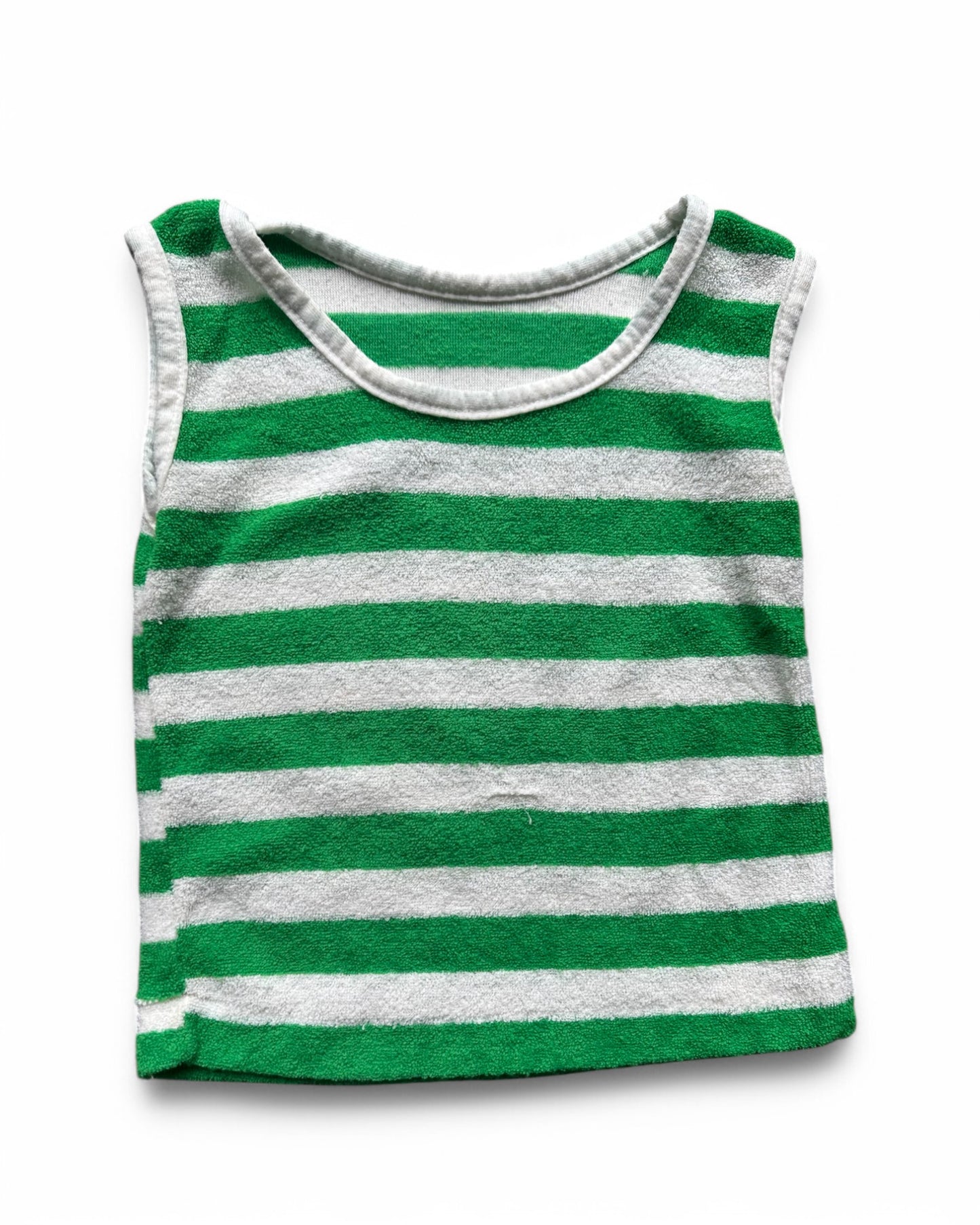 Vintage 80's striped terrycloth tank top