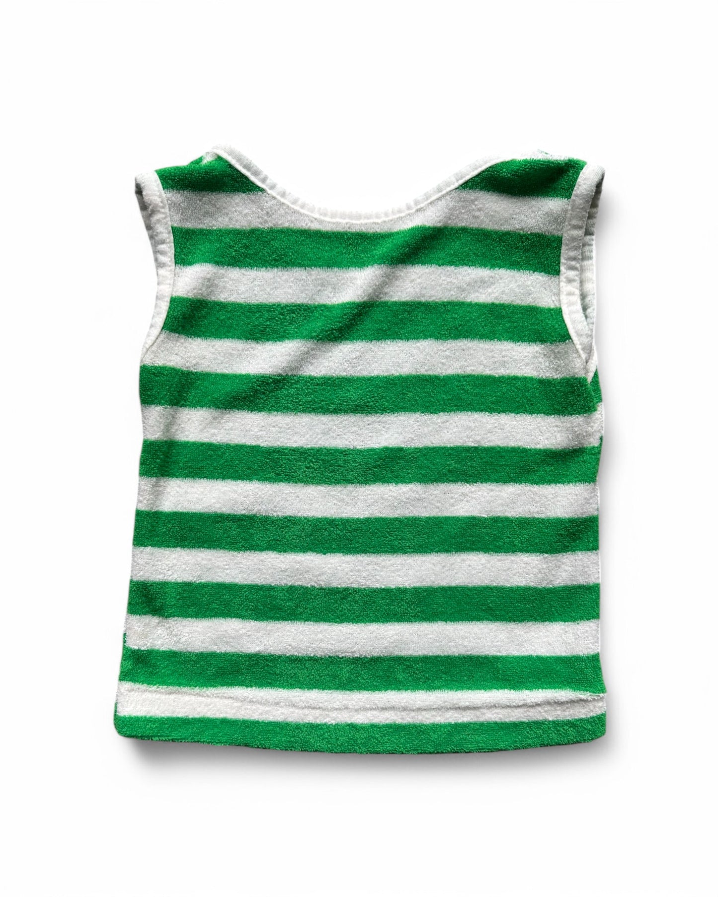 Vintage 80's striped terrycloth tank top
