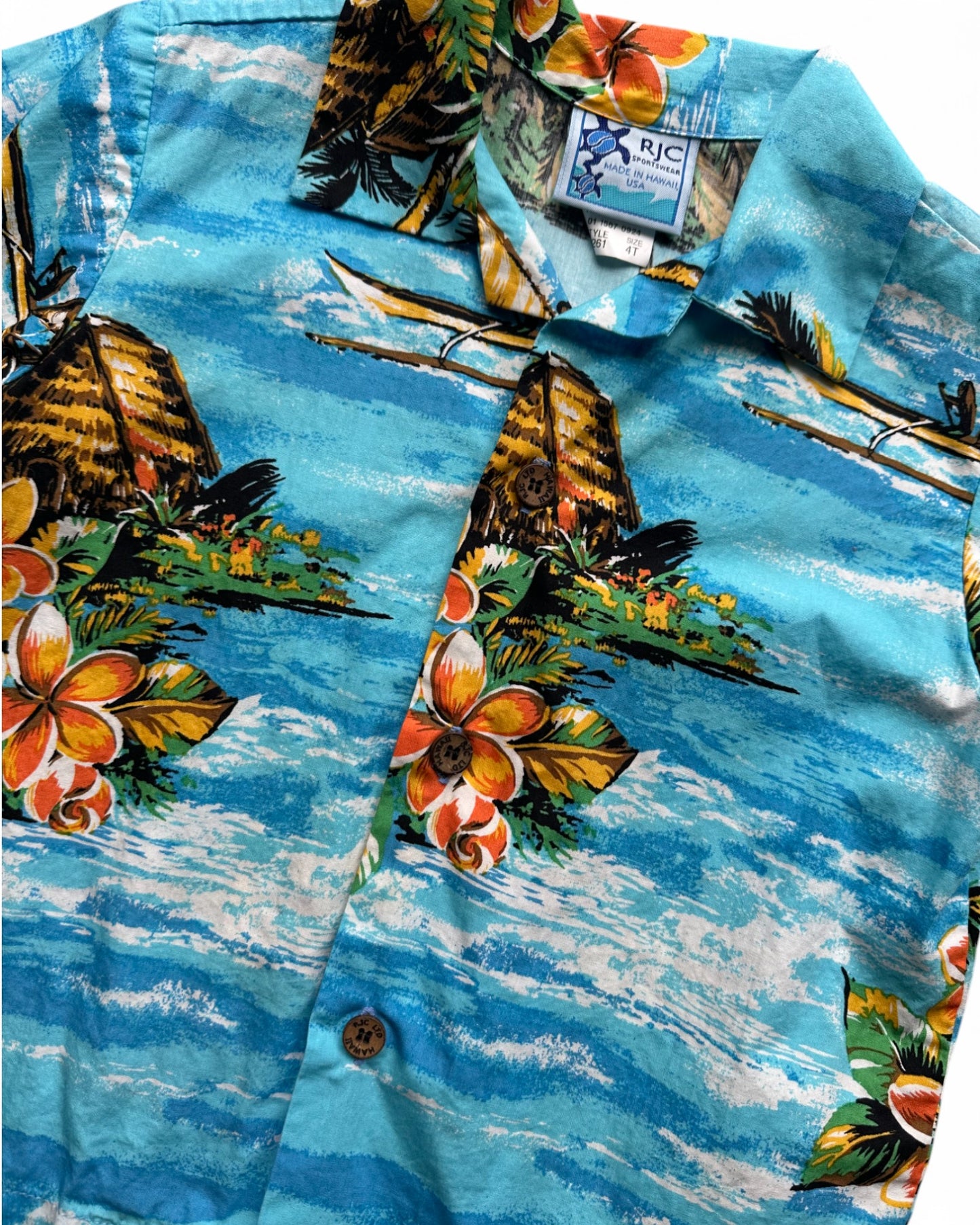 Vintage RJC Sportswear Hawaiian print shirt