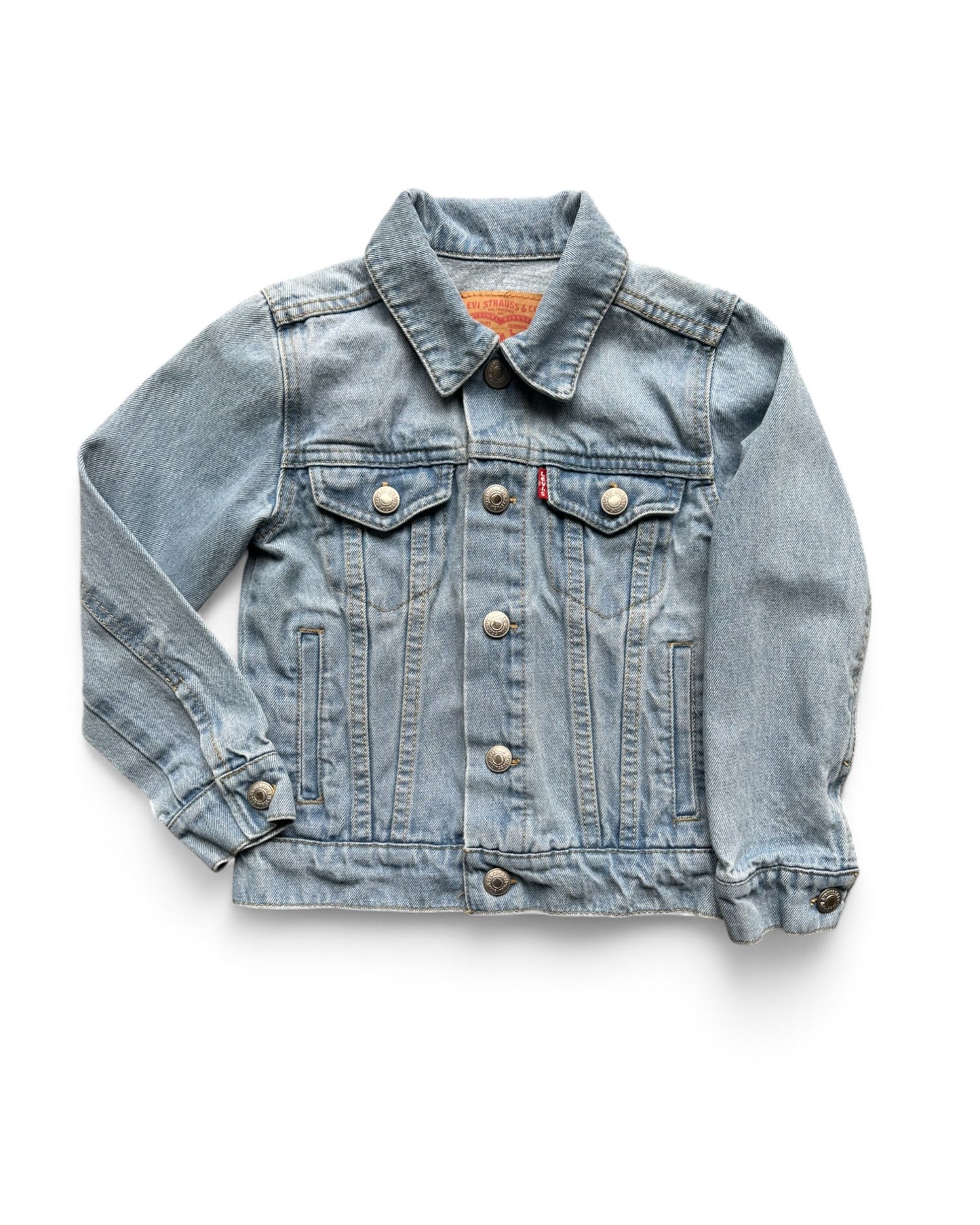 Levi's kids light wash denim trucker jacket