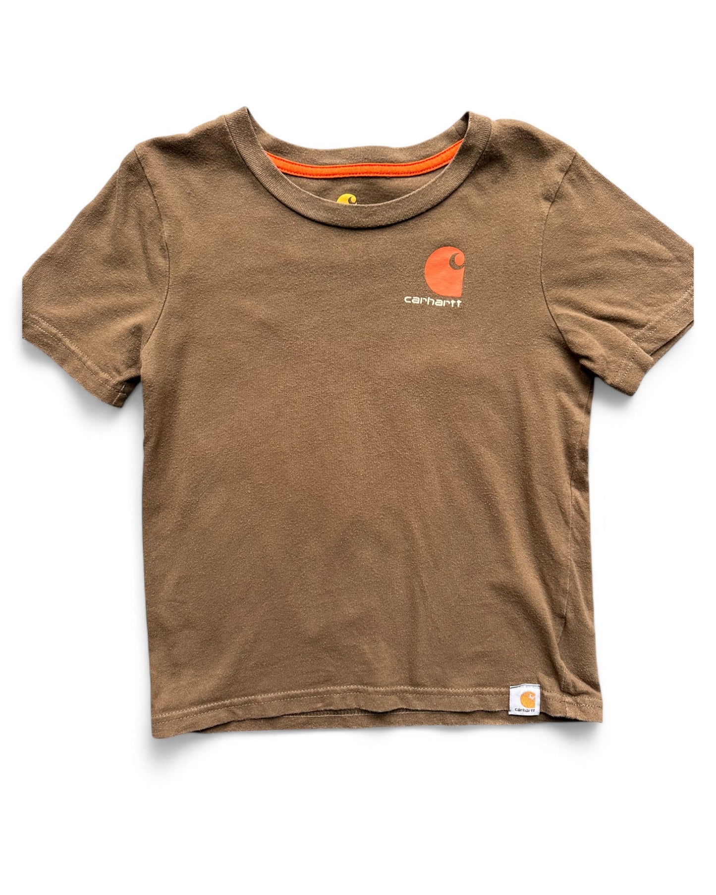 Carhartt vintage kids t shirt in brown