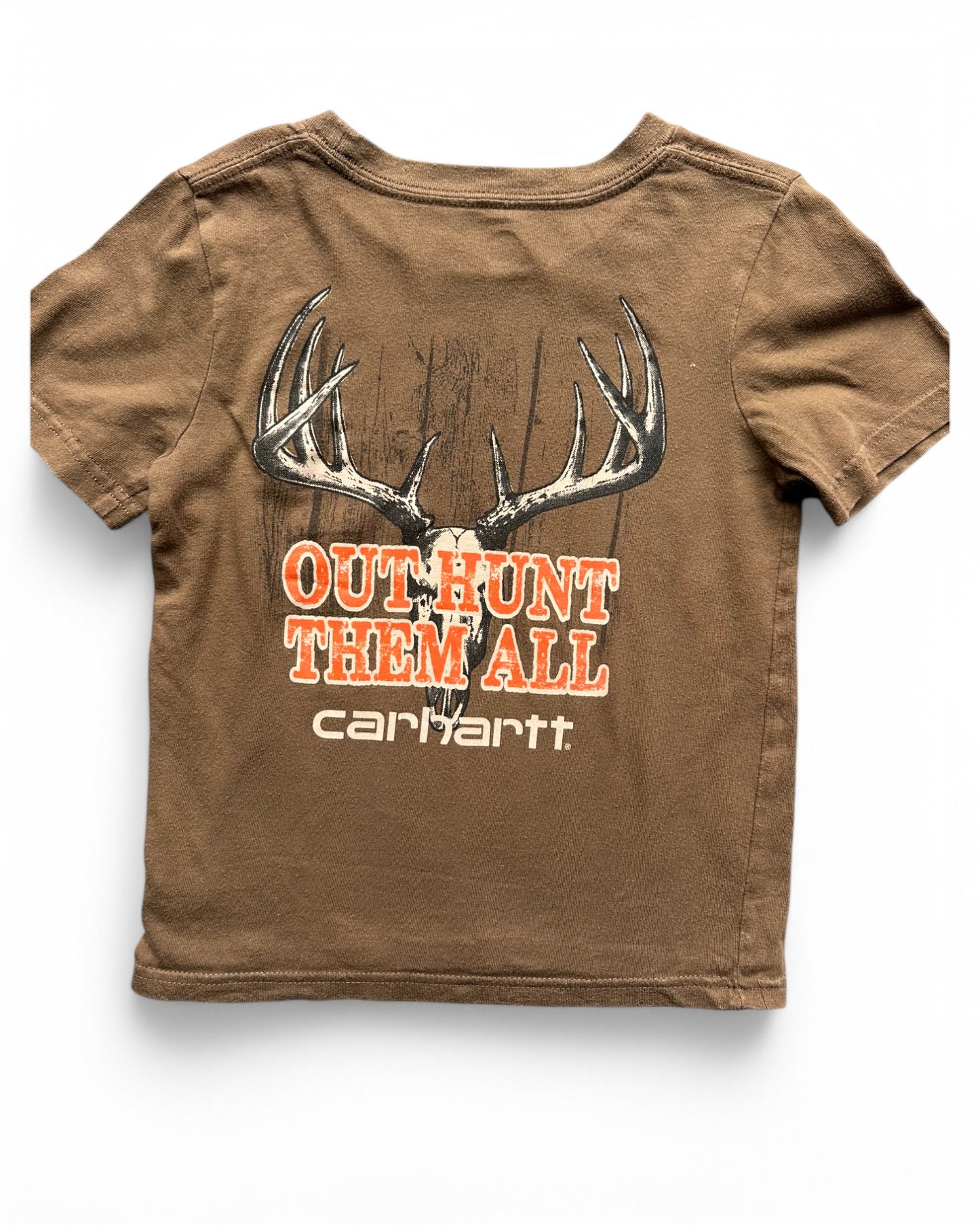 Carhartt vintage kids t shirt in brown