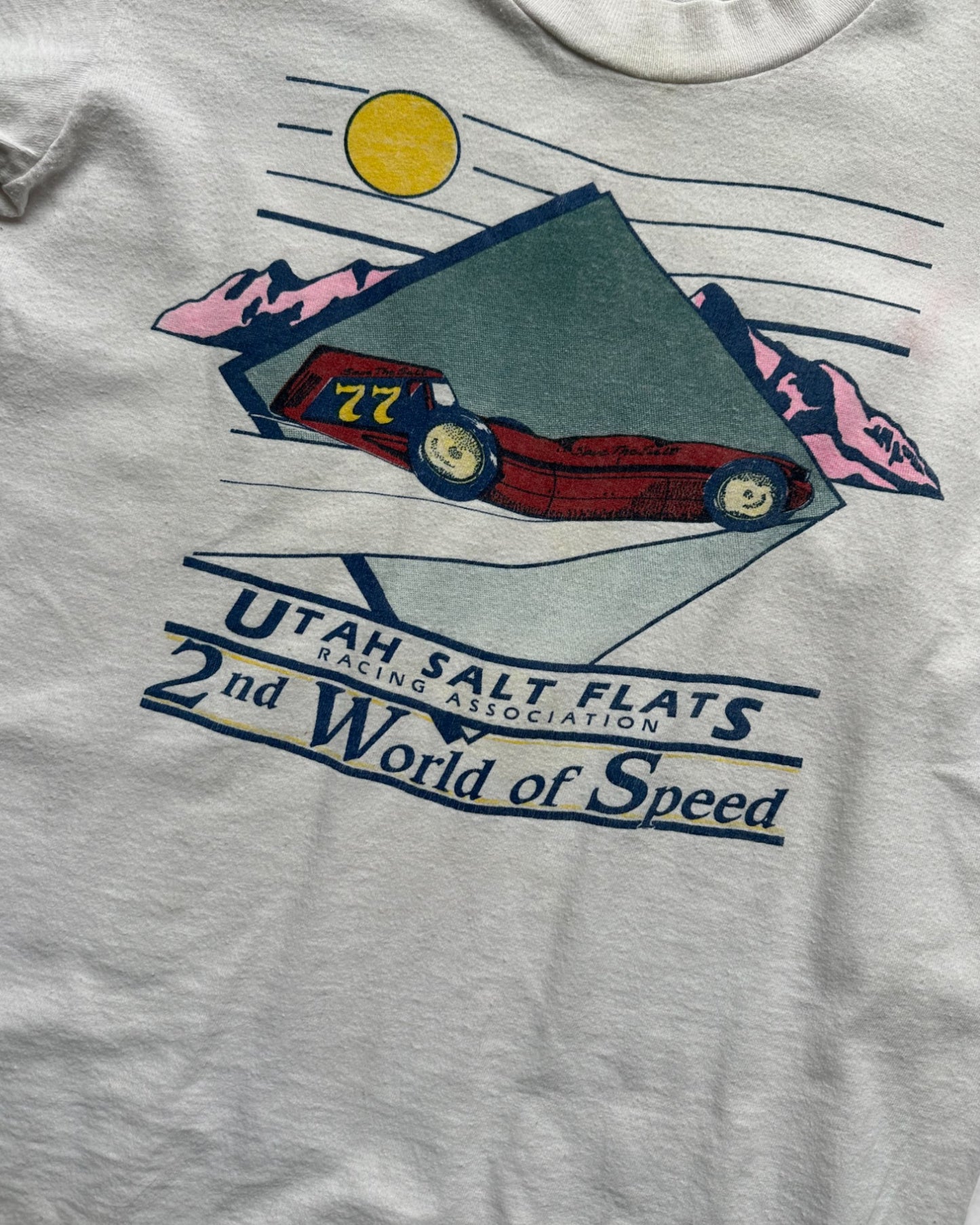 Vintage 90's Stedman Super Hi Cru Utah Salt flats kids t shirt