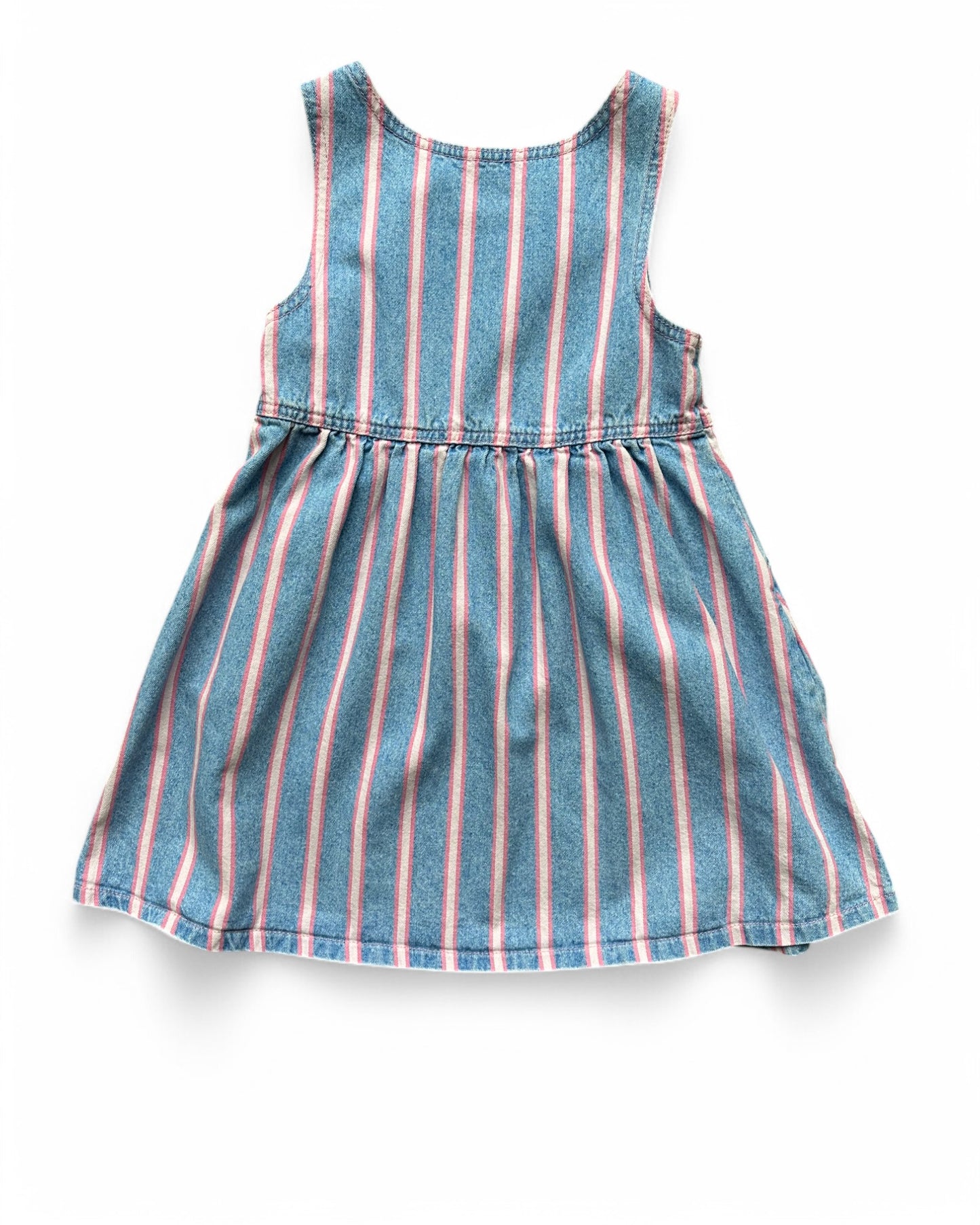 Vintage 90s Lee candy striped denim dress