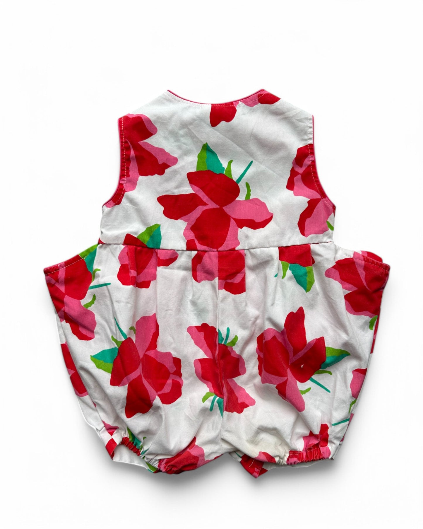 Vintage 90s floral print bubble fit toddler romper