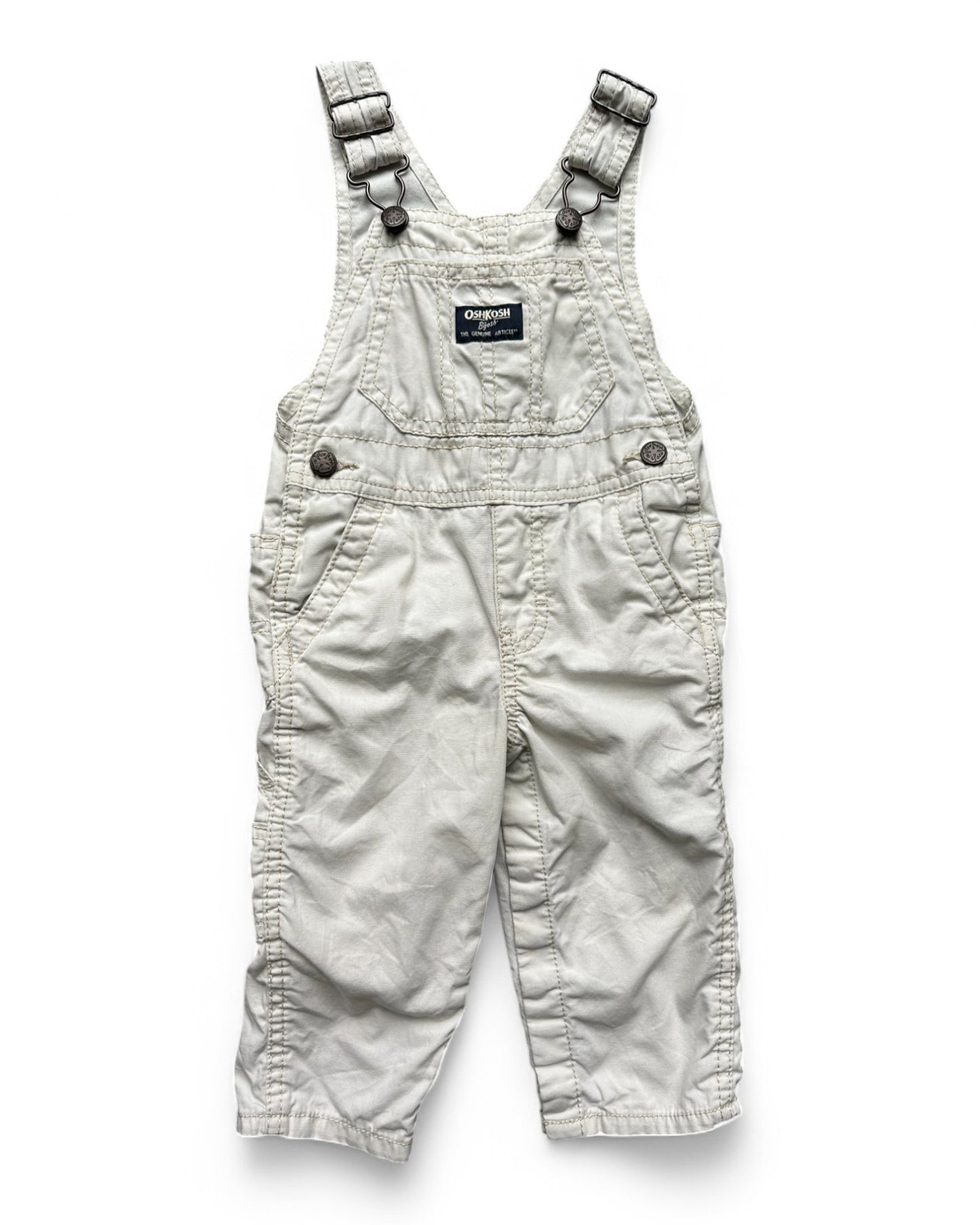 OshKosh B'Gosh cream toddler dungarees