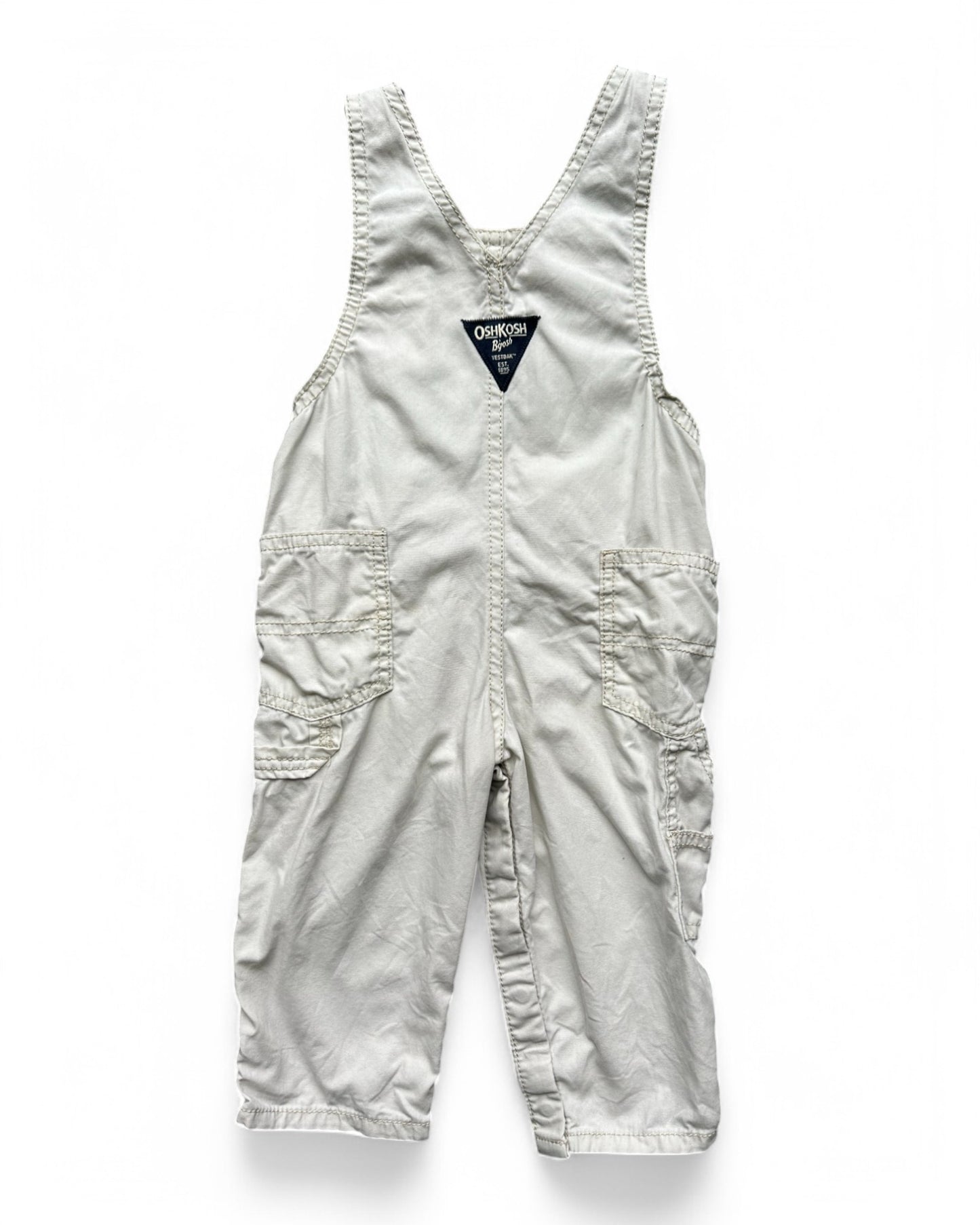 OshKosh B'Gosh cream toddler dungarees