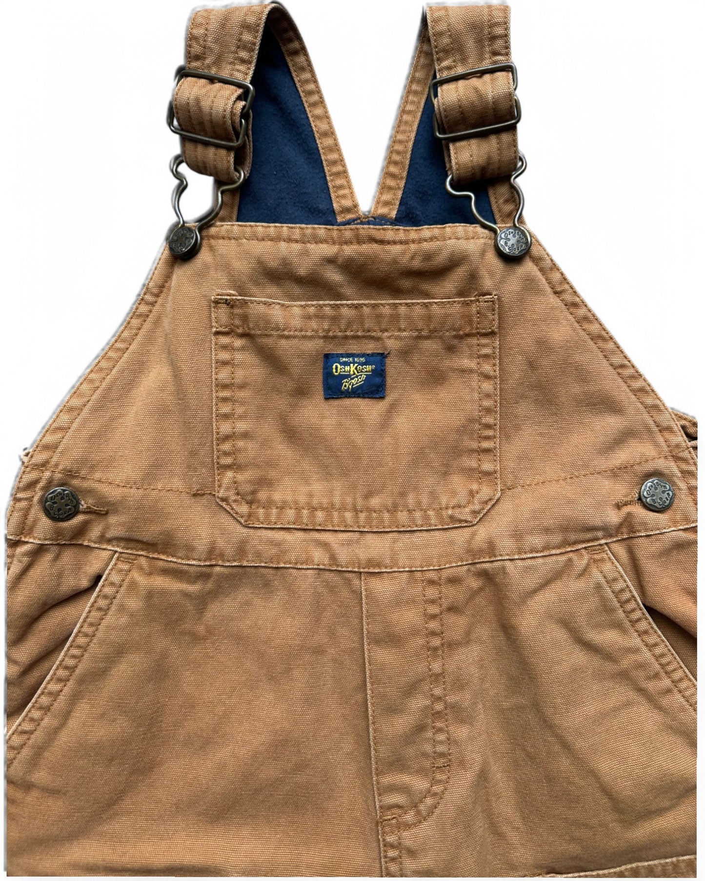 OshKosh B'Gosh vintage tan toddler dungarees