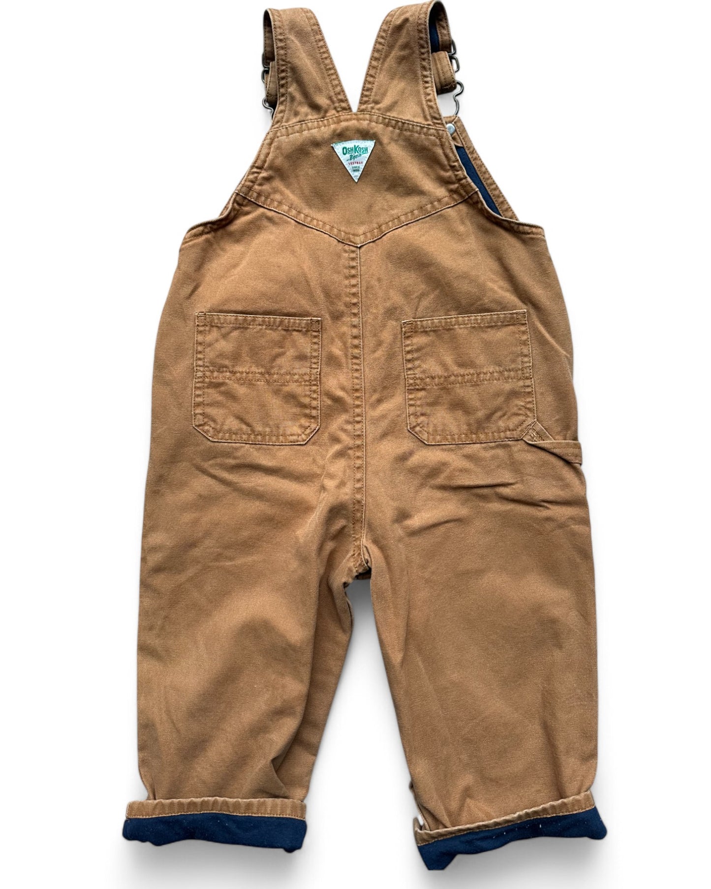 OshKosh B'Gosh vintage tan toddler dungarees