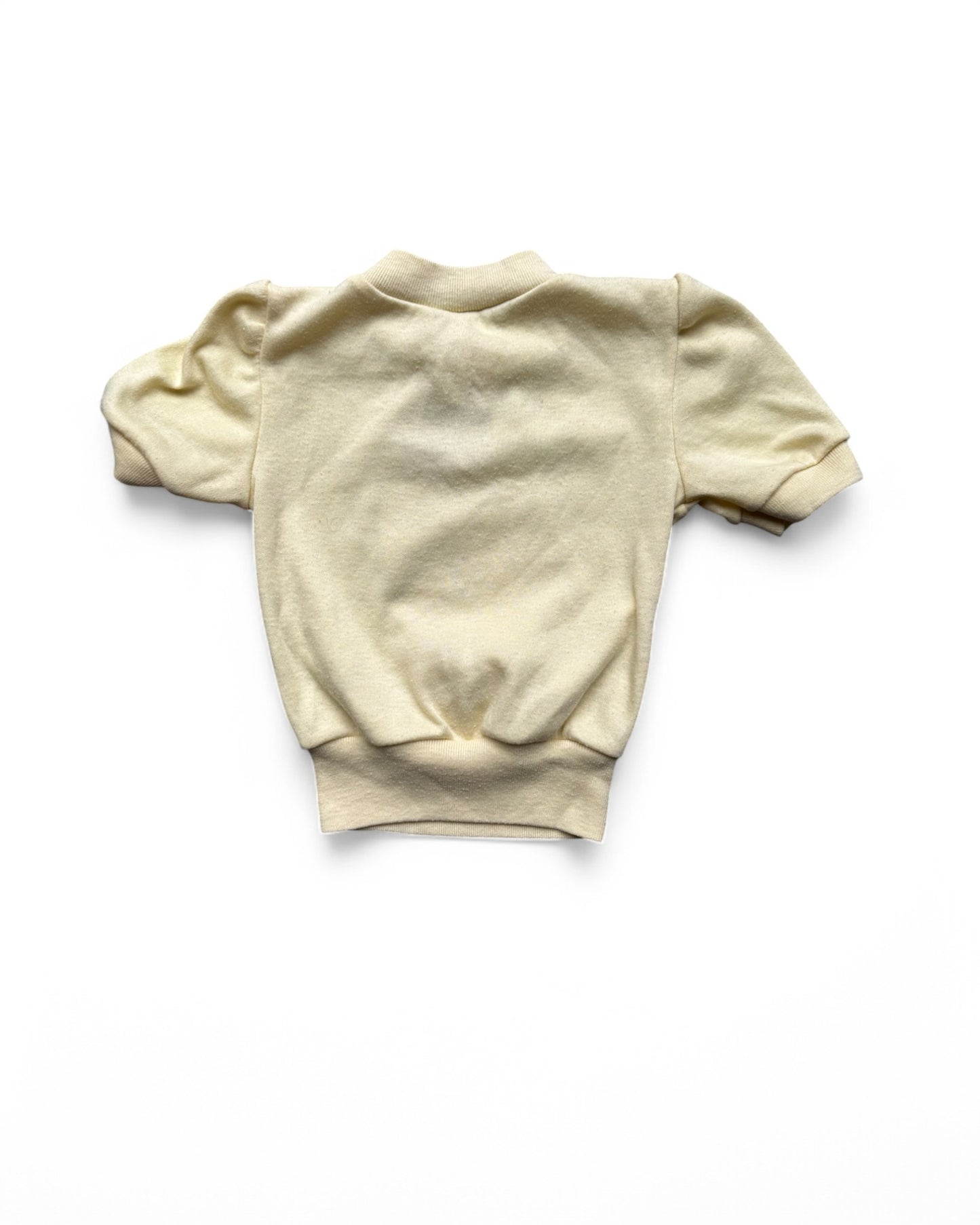 Care Bears vintage 80's yellow short sleeve sweatshirt