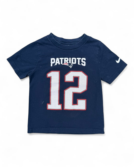 Nike x New England Patriots 'Brady' #12 toddler t shirt