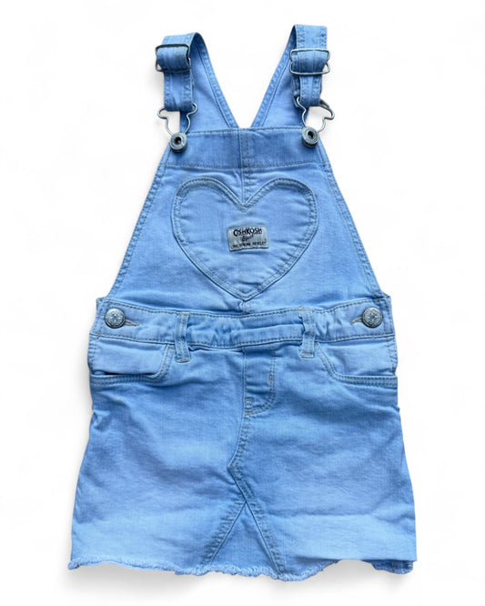 Oshkosh B'Gosh light wash denim kids dungaree dress