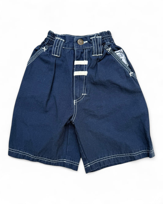 Vintage Coaster navy cotton kids board shorts