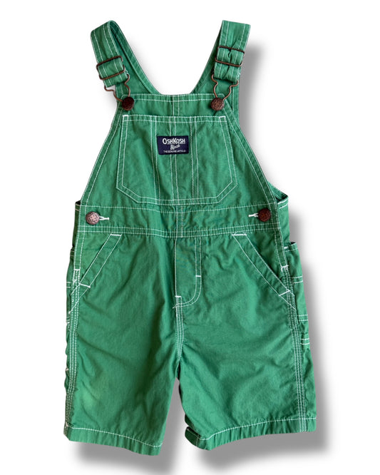Osh Kosh B'Gosh vintage green cotton short toddler dungarees