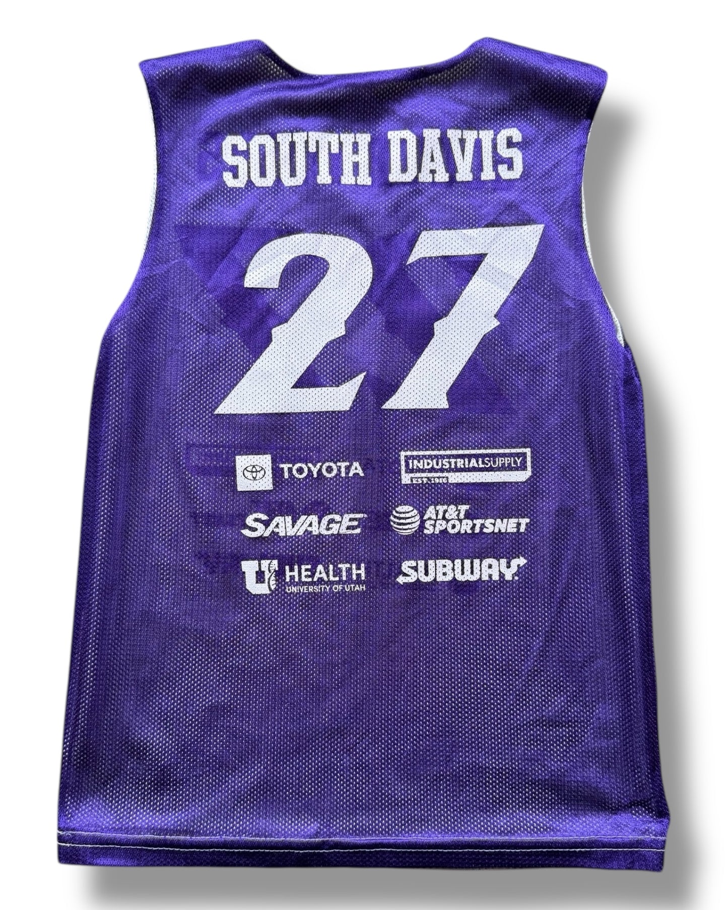 Adidas Utah Jazz South Davis kids basketball jersey