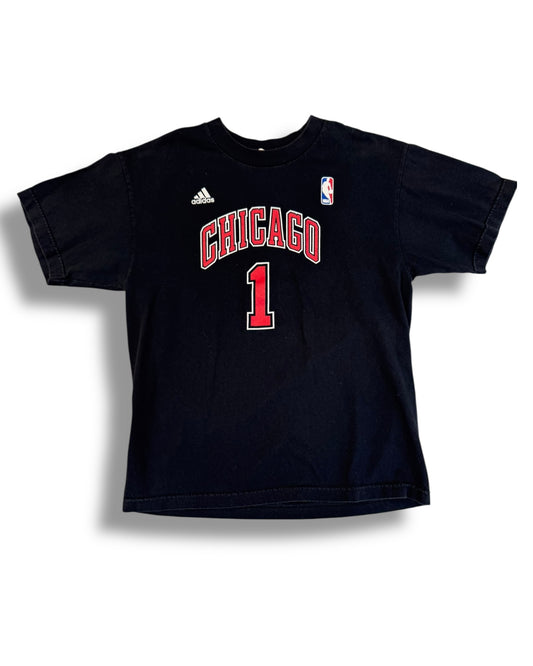 Vintage Adidas x Chicago Bulls ' Rose' #1 basketball t shirt