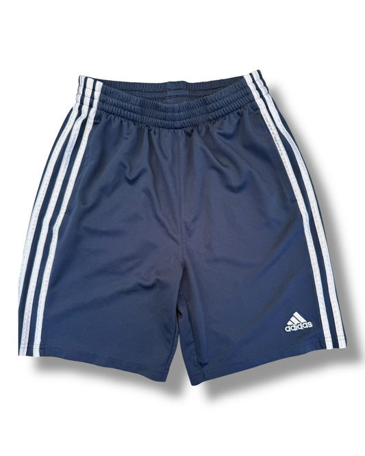 Adidas navy kids 3 stripe athletic short