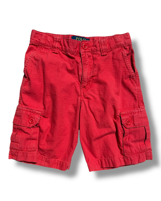 Polo Ralph Lauren kids cargo cotton short in red