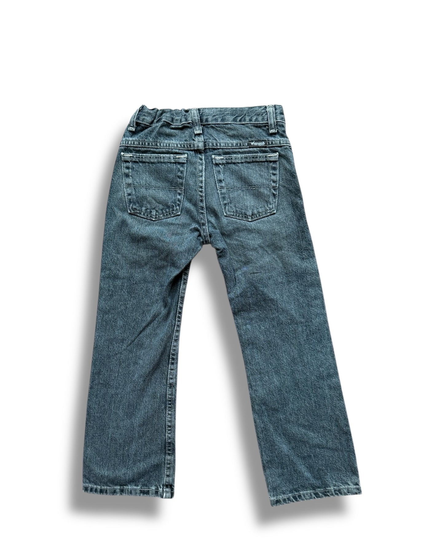 Wrangler vintage straight leg dark wash kids jeans