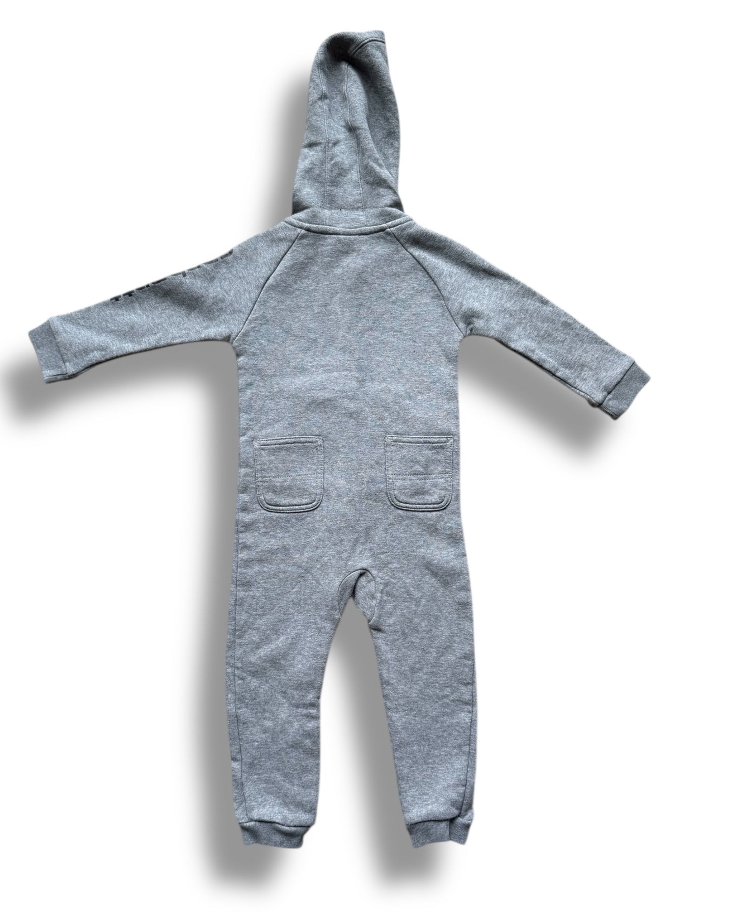 Carhartt baby all in one hooded jersey zipped tracksuit in grey